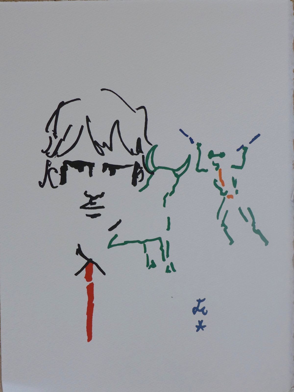 JEAN COCTEAU Jean Cocteau

Elegant bullfighter, 1965

Lithograph signed in the p&hellip;