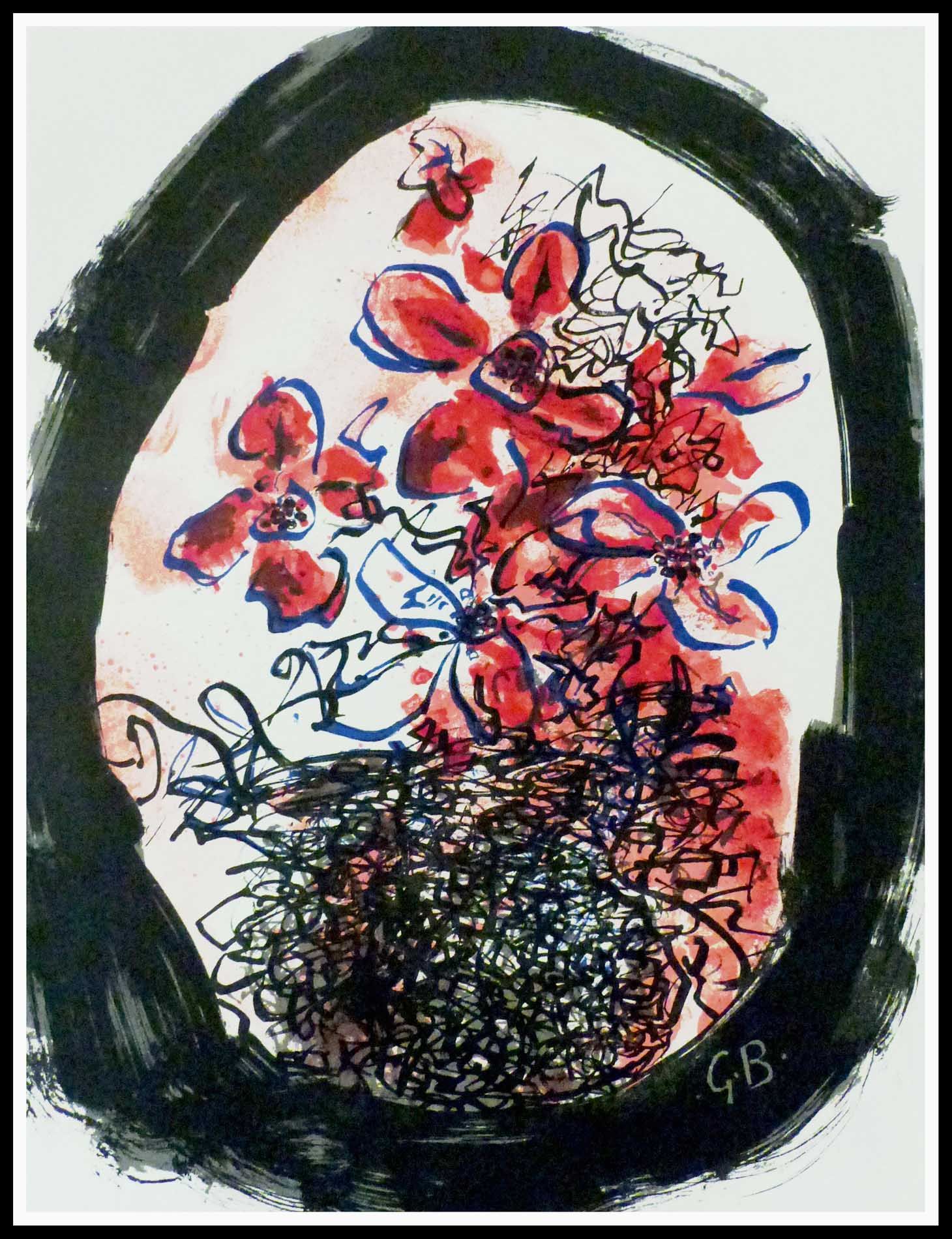 Georges Braque 乔治-布拉克 (1882 - 1963)

鲜花的花束

1961

6色石版画原作

版本：未知

板块中的字母图案

尺寸：3&hellip;