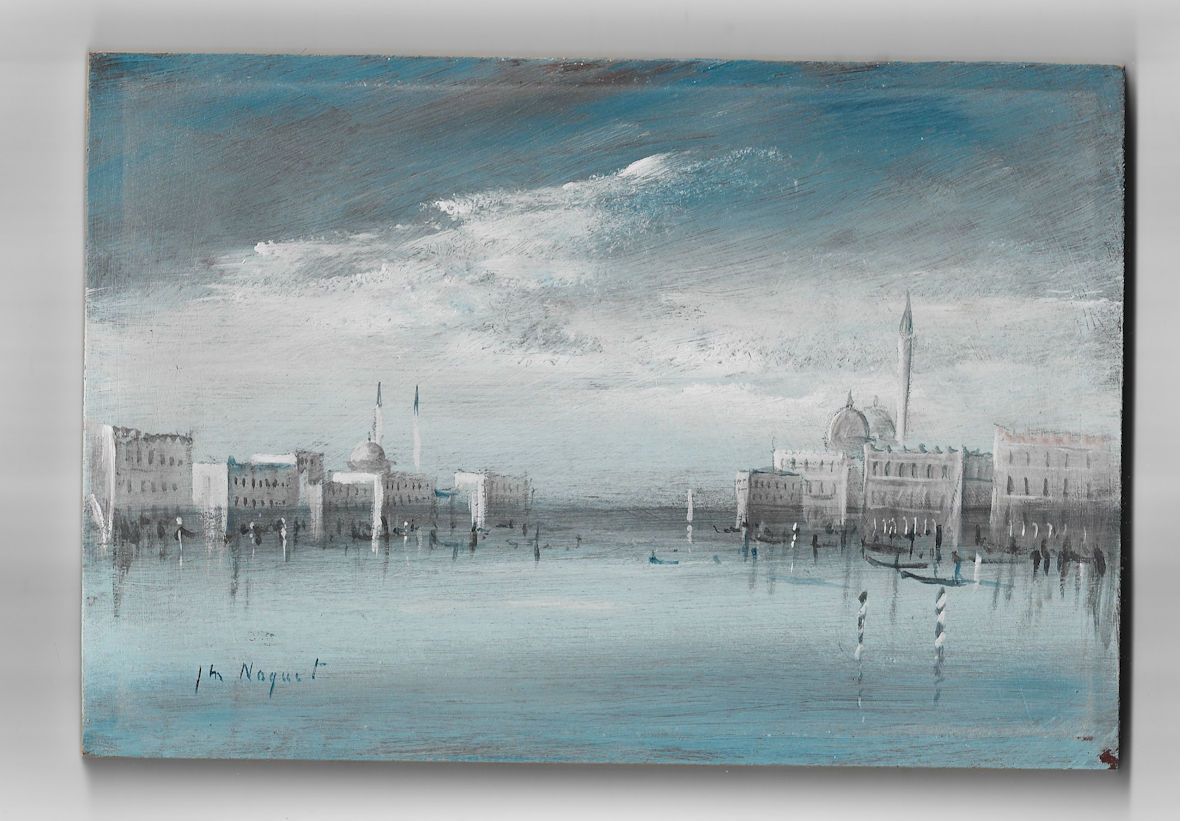 Jean-Michel NOQUET Jean-Michel NOQUET

威尼斯泻湖上的贡多拉

左下角有签名的板上油画

尺寸 15 cm x 22 cm&hellip;