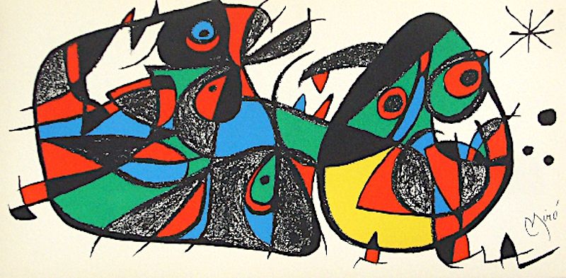 Joan Miro Joan MIRÓ

雕塑家米罗，意大利，1974年

在版上签名的原版石版画

在瓜尔罗纸上

参考资料: Cramer no. 936
&hellip;