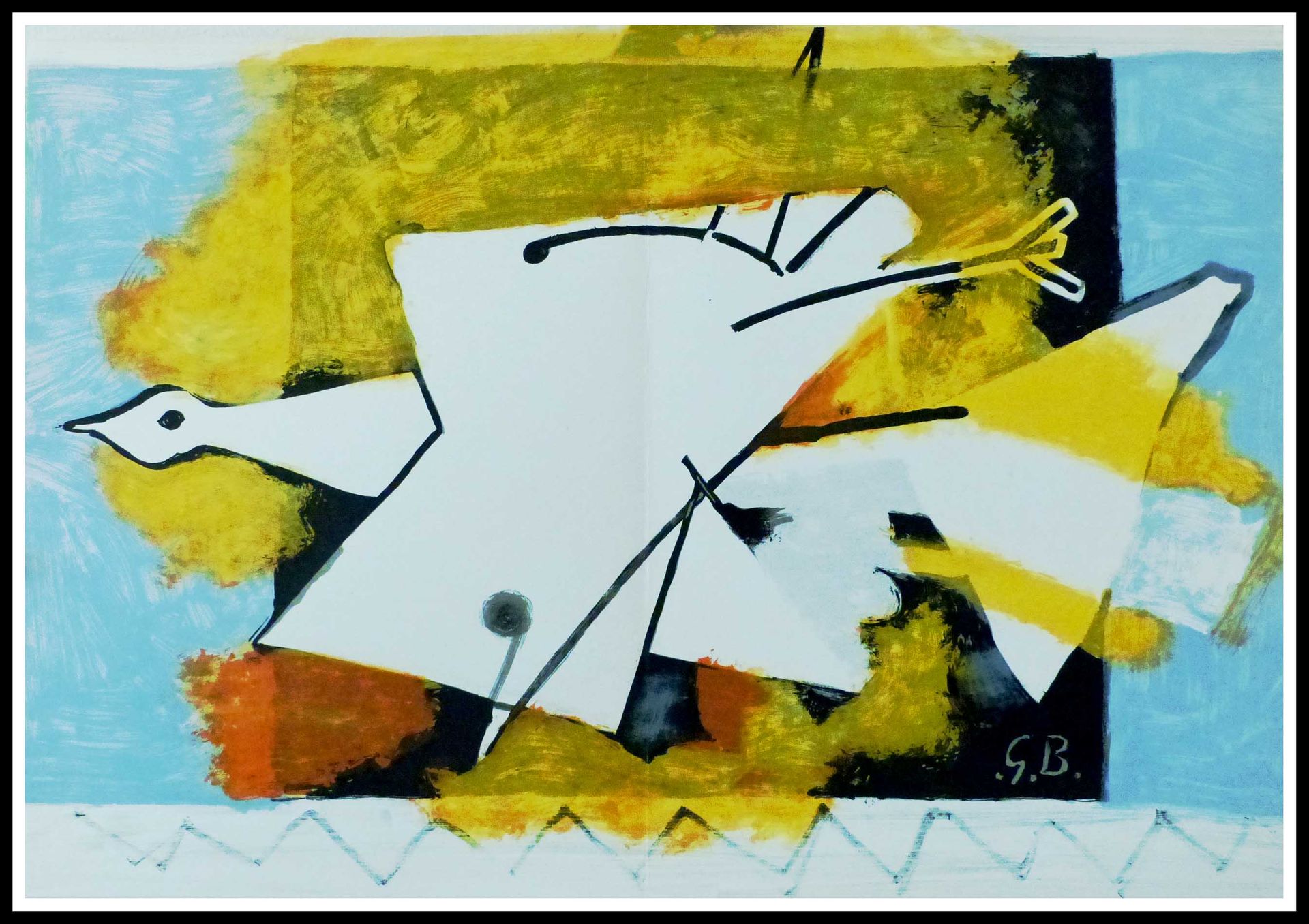 Georges Braque Georges BRAQUE (1882 - 1963)

Der gelbe Vogel

1959

Lithographie&hellip;