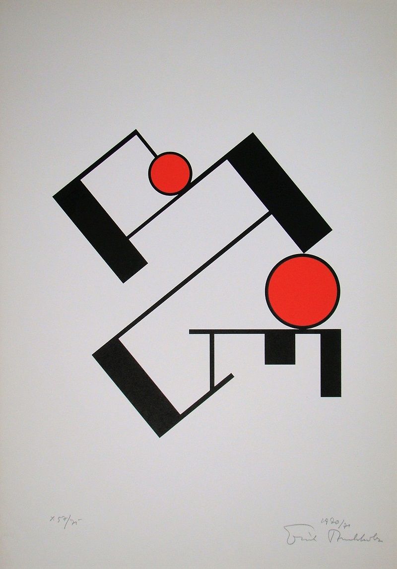 Erich Buchholz 埃里希-布霍尔茨 (1891 - 1972)

构成, 1920 / 71

艺术印刷纸上的双色原版绢画。

右下方有艺术家的签名&hellip;