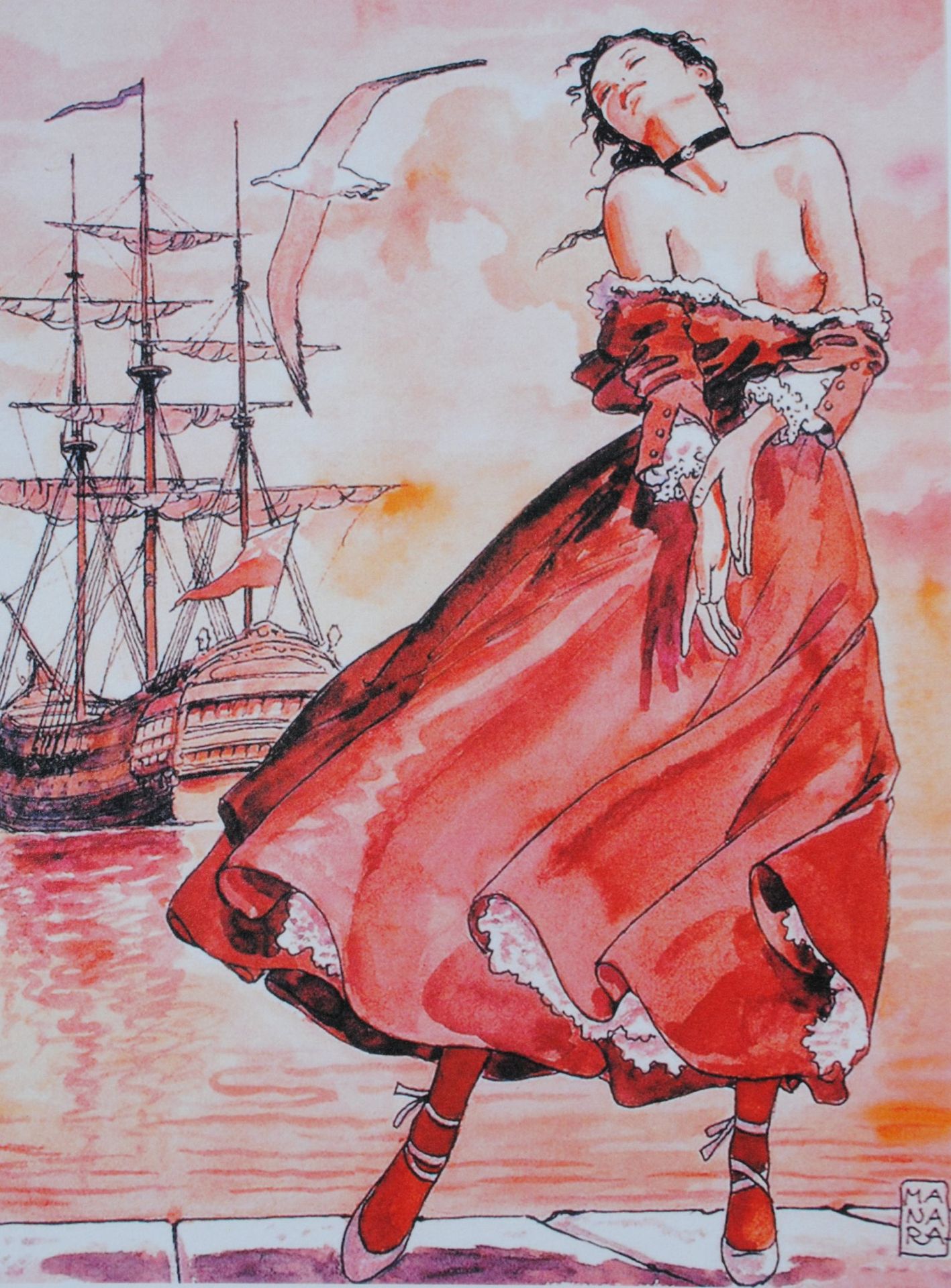 Milo Manara Milo Manara (1945-)

Dress in the wind (Moly Malone )

Digital print&hellip;
