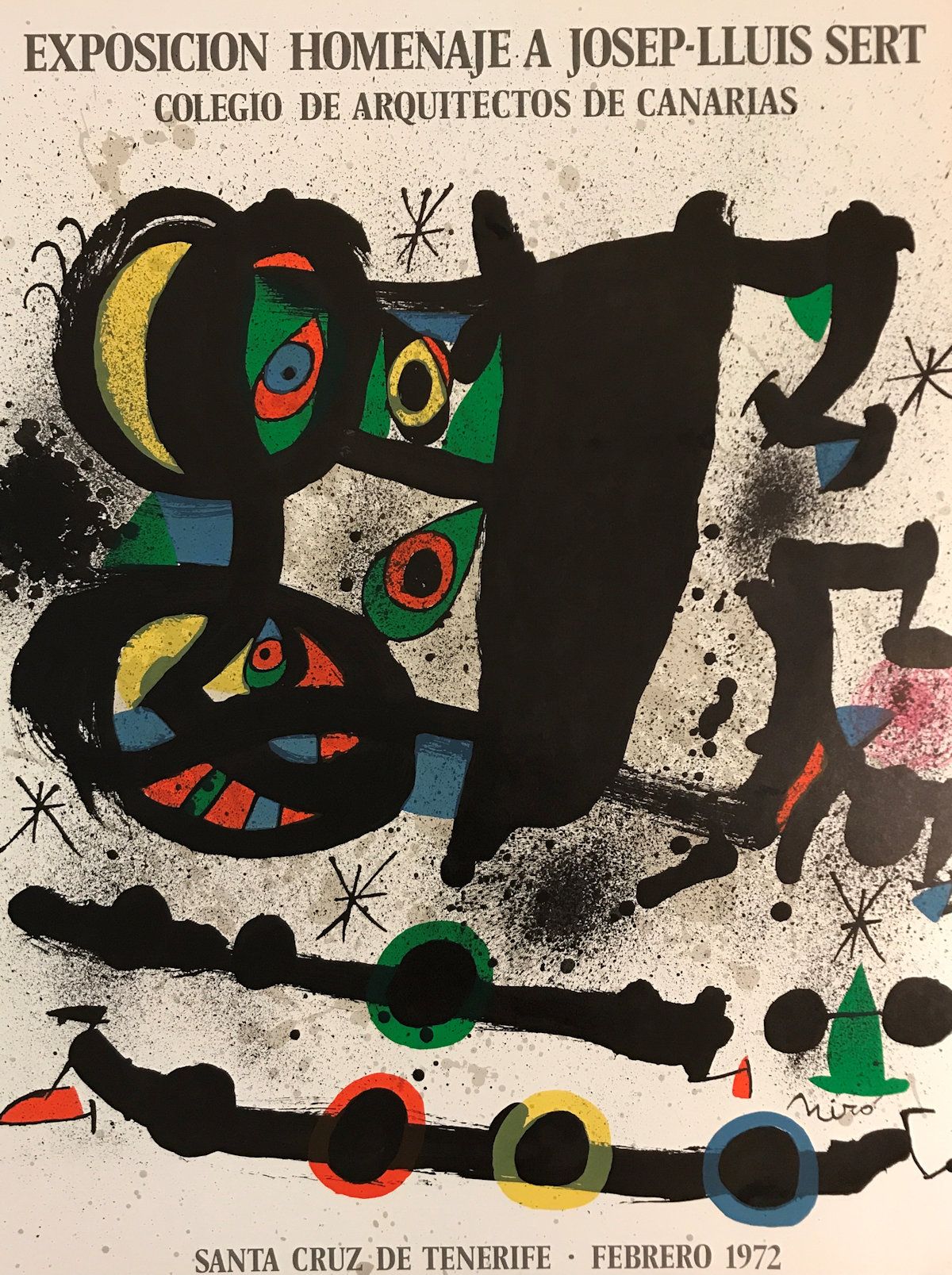 Joan Miro Joan Miró

 Exposición Homenaje A Josep-Lluis Sert, 1972 

 

Cartel i&hellip;