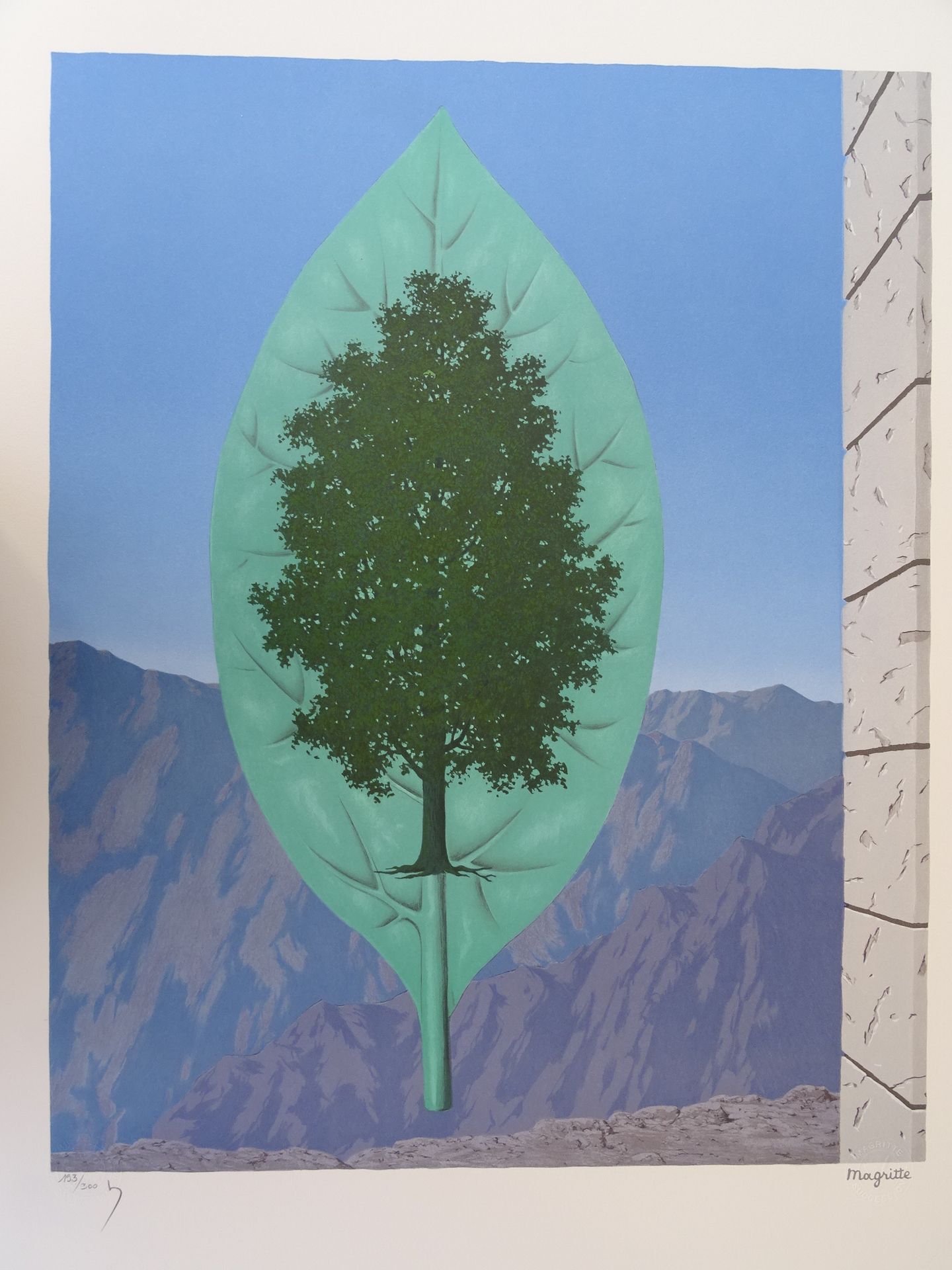 René Magritte Rene Magritte（后

最后的呐喊

 

 石版画，BFK Rives编织纸。

 板块中的签名

 有编号/300册
&hellip;