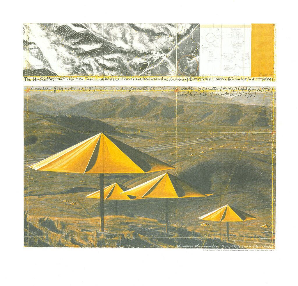CHRISTO Christo (1935-2020)

Paraguas, 1991

Impreso en papel grueso

Edición de&hellip;