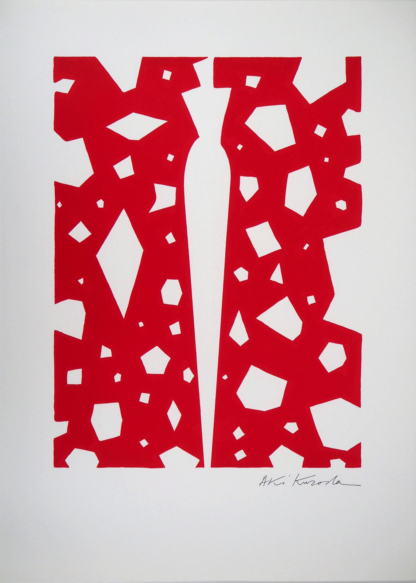 AKI KURODA Aki KURODA

Silhouette su sfondo rosso

Litografia originale a colori&hellip;