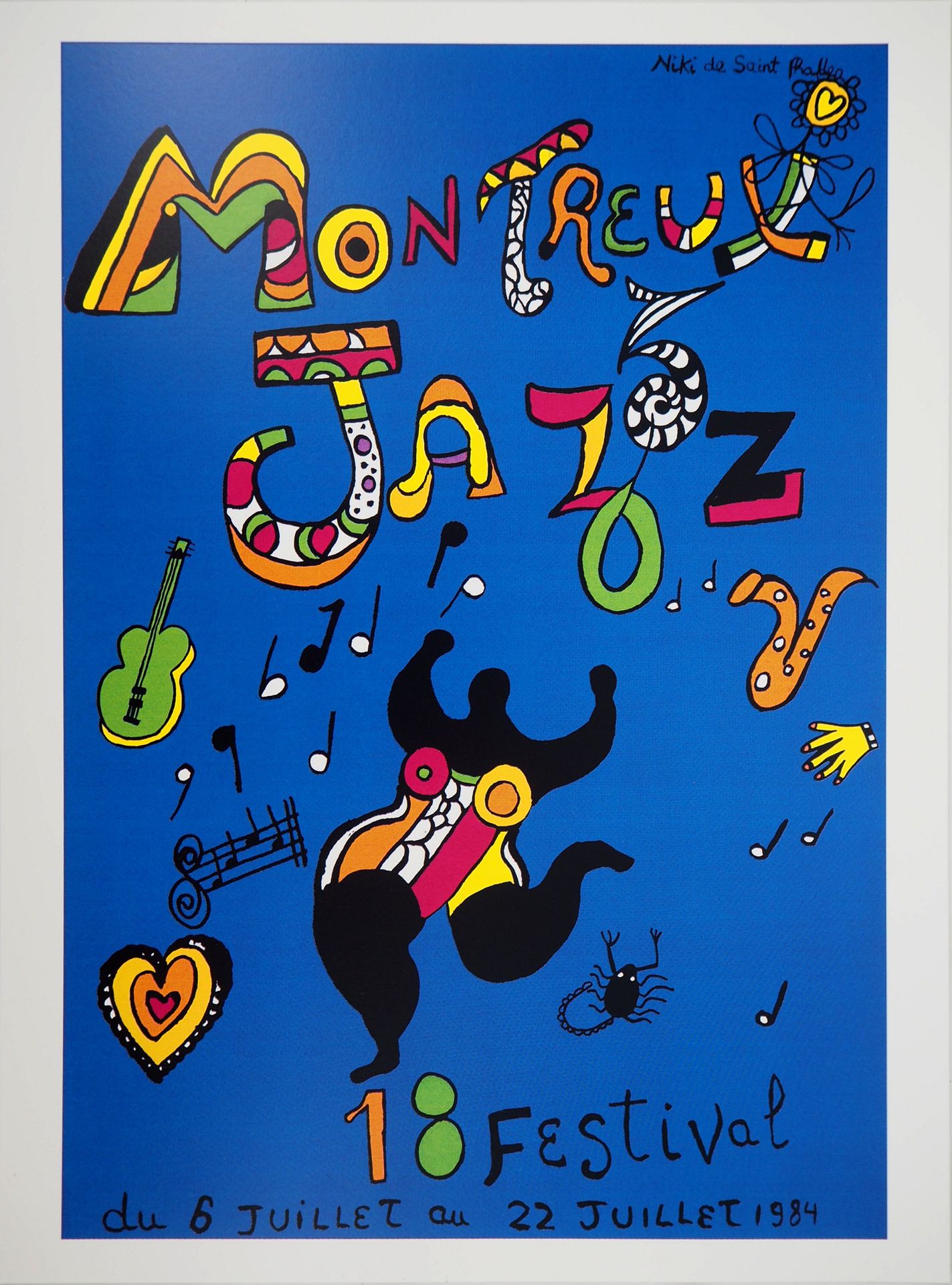 Niki DE SAINT PHALLE 尼基-德-圣法尔(1930-2002)

跳舞的娜娜，1984年

丝网印刷在厚纸上

板块中的签名

尺寸40 x &hellip;