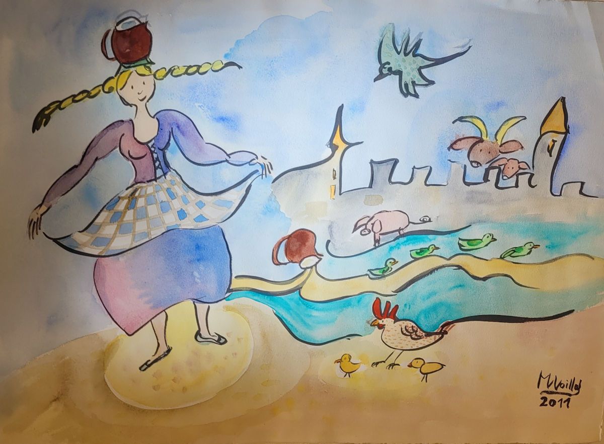 Marie VOILLAT Marie VOILLAT

原创水彩画 - 佩雷特和牛奶壶 - 2011年

Rives的牛皮纸

右下角有艺术家的亲笔签名

格&hellip;