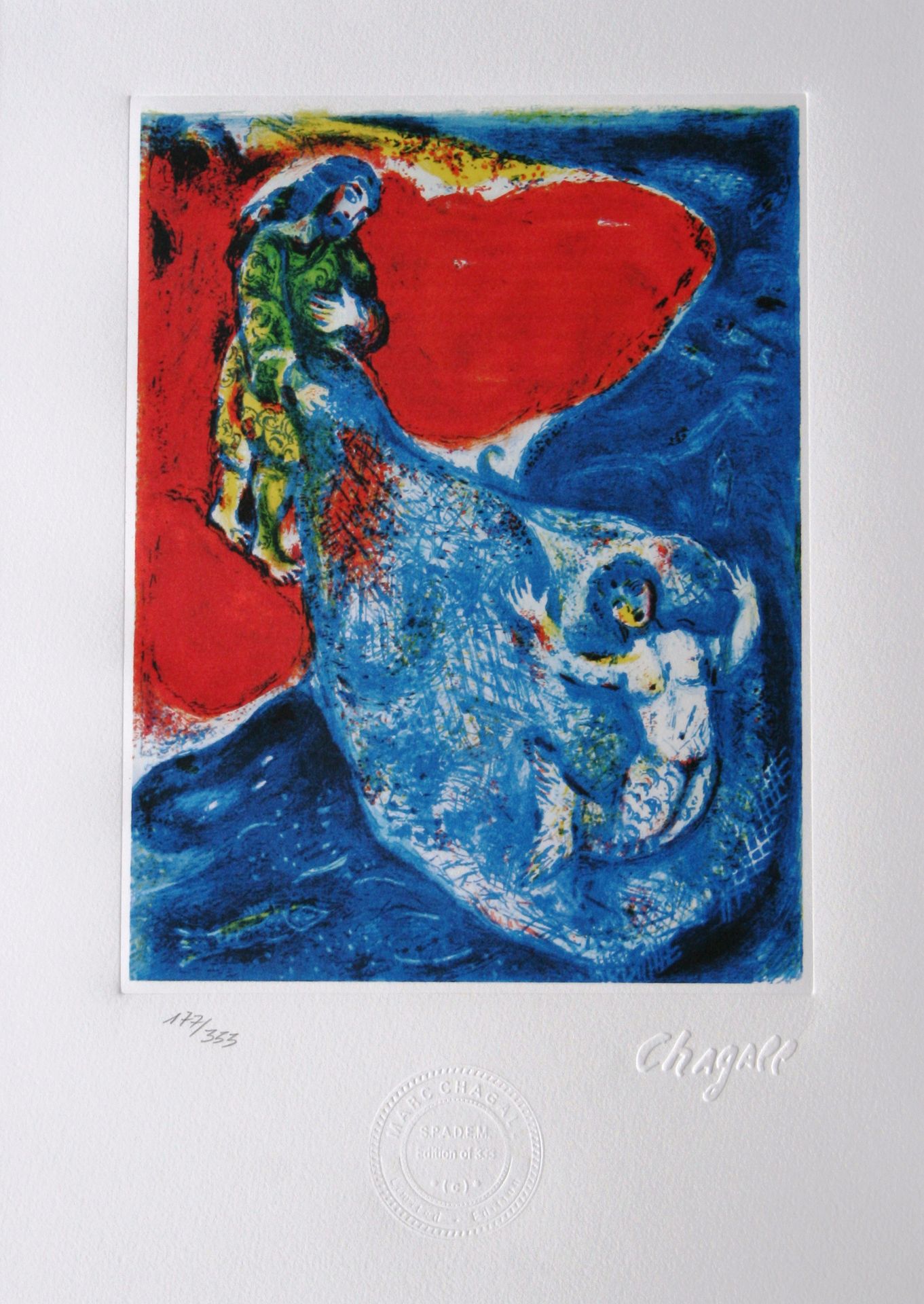 Marc Chagall Marc CHAGALL (after)

1001 Nights, 1985

Lithograph on paper with a&hellip;