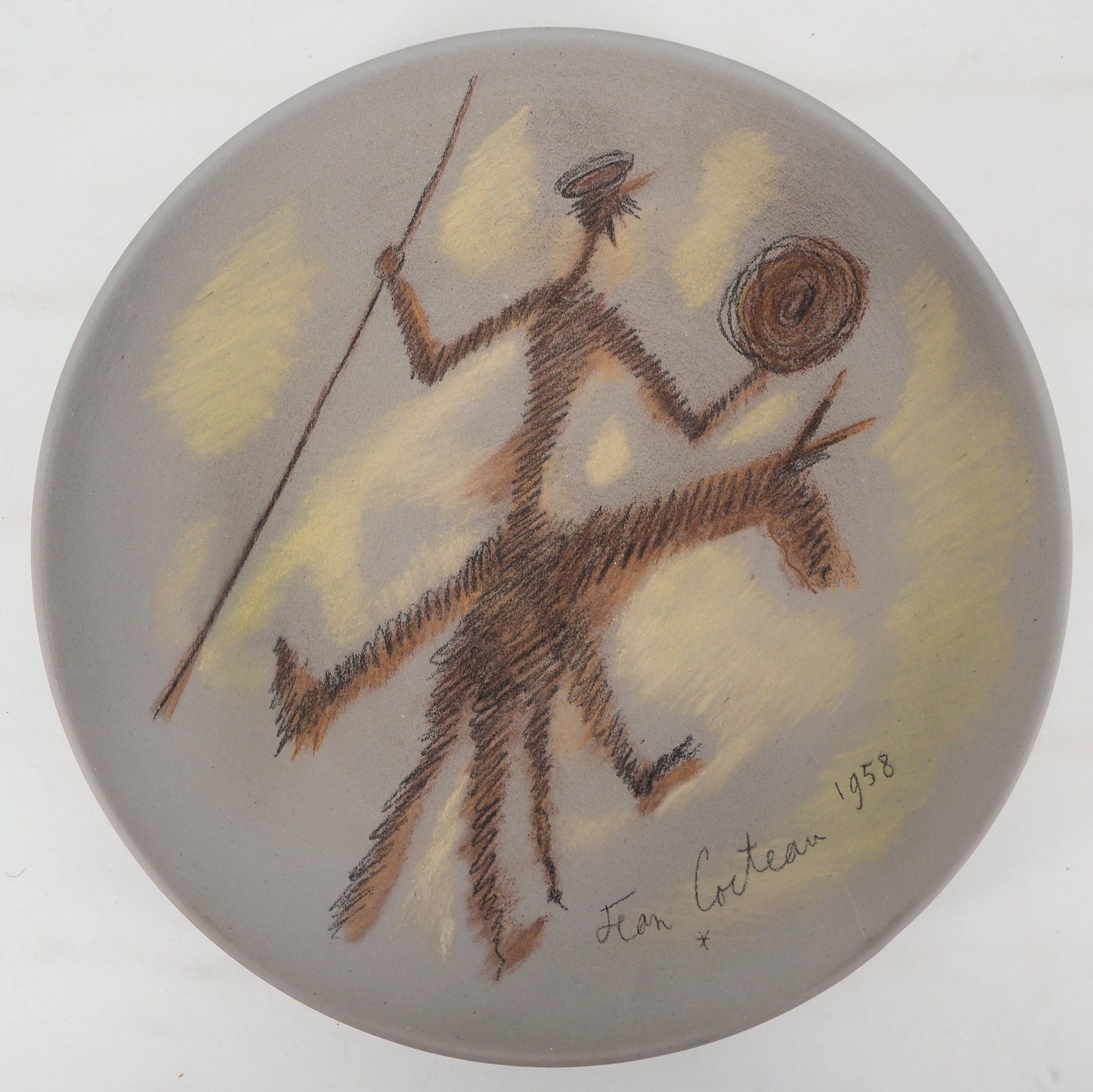 JEAN COCTEAU 让-科克托 (1889-1963)

堂吉诃德》(1958)

 大型陶瓷盘

 直径36厘米

 

Jean COCTEAU的原创&hellip;