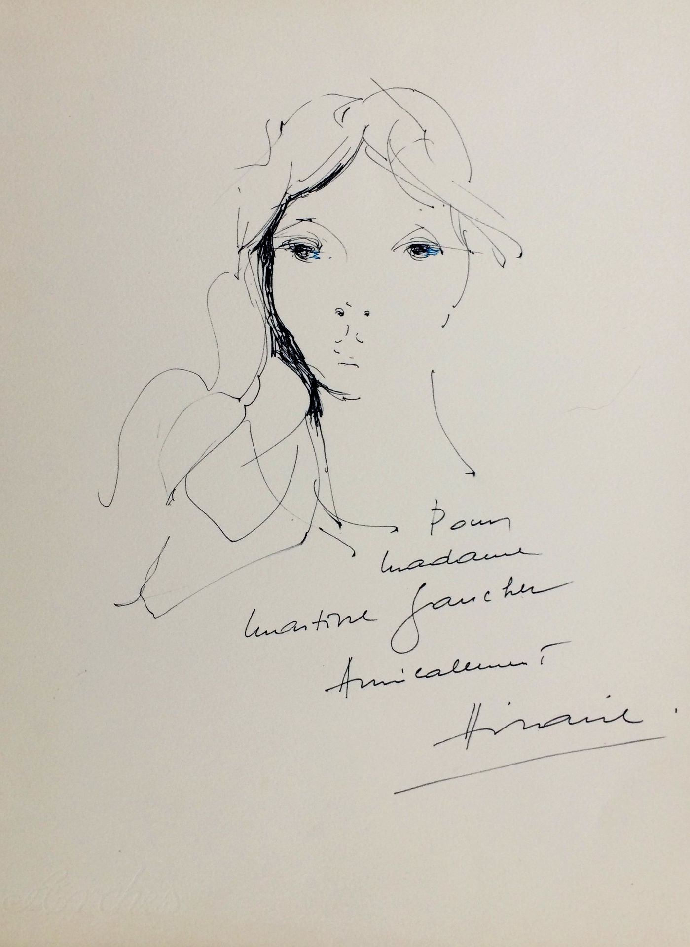 Camille HILAIRE Camille HILAIRE

肖像, 1972年

 

 原创水墨画，已签名并献上

 尺寸：38.5 x 28.5厘米
&hellip;