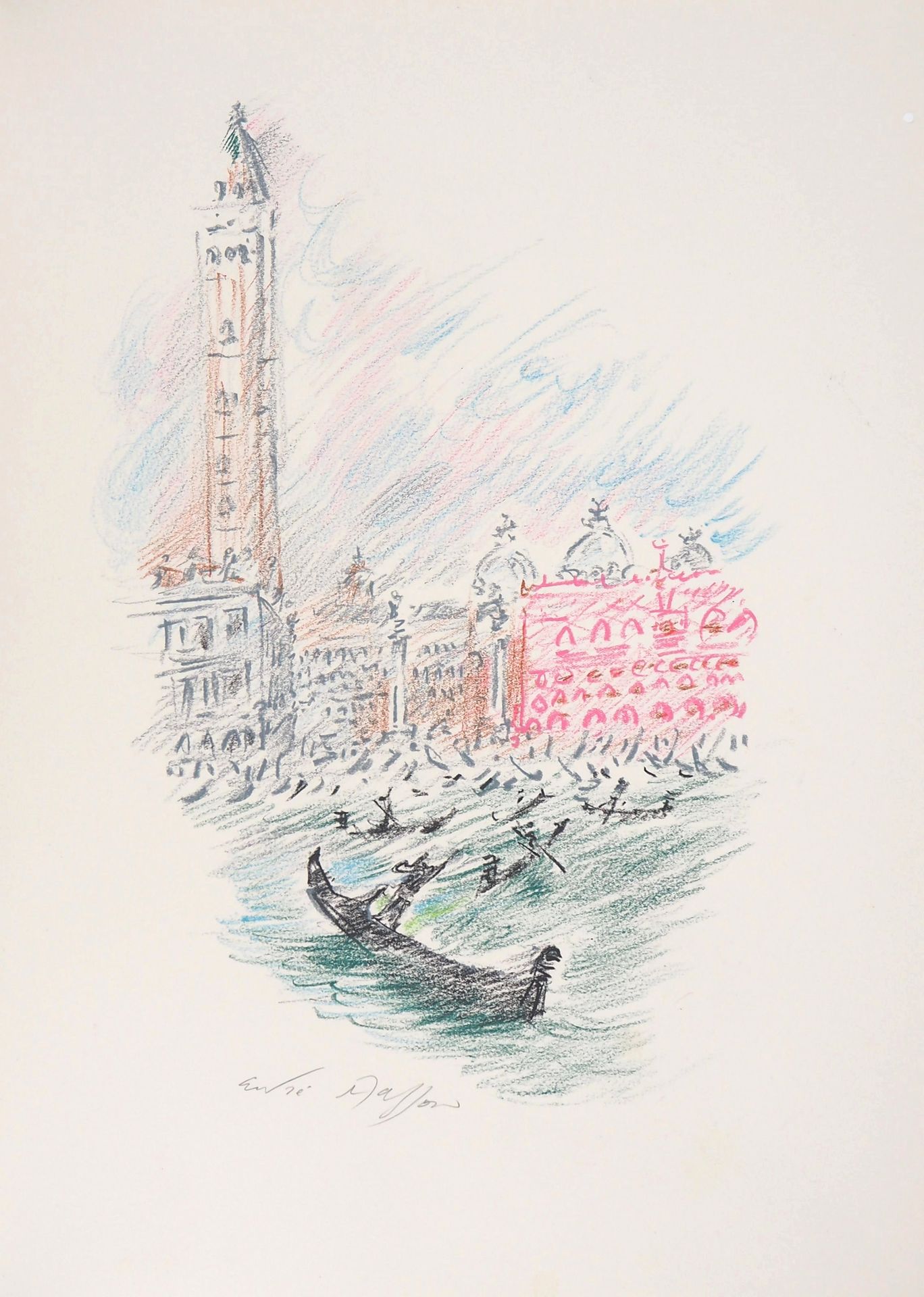 André MASSON André MASSON

Venedig, Die Gondeln vor dem Becken von San Marco.

O&hellip;