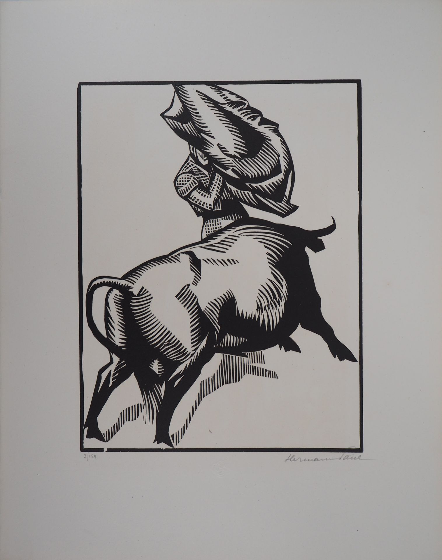 HERMANN-PAUL HERMANN-PAUL

Bullfighting, A Muleta Pass, 1922

Original wood engr&hellip;