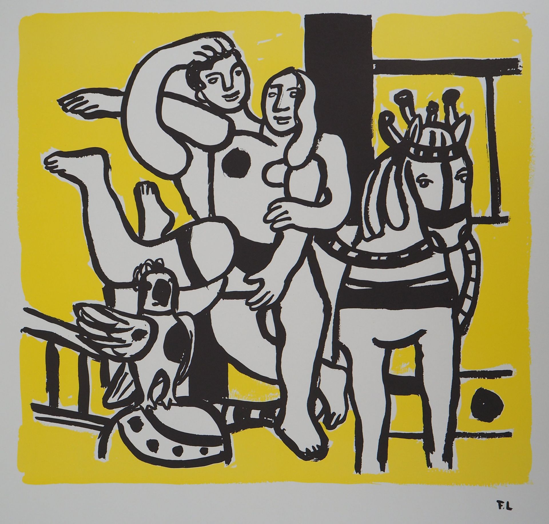Fernand Leger Fernand Léger (1881 - 1955) (d'après)

Couple amoureux et cheval

&hellip;