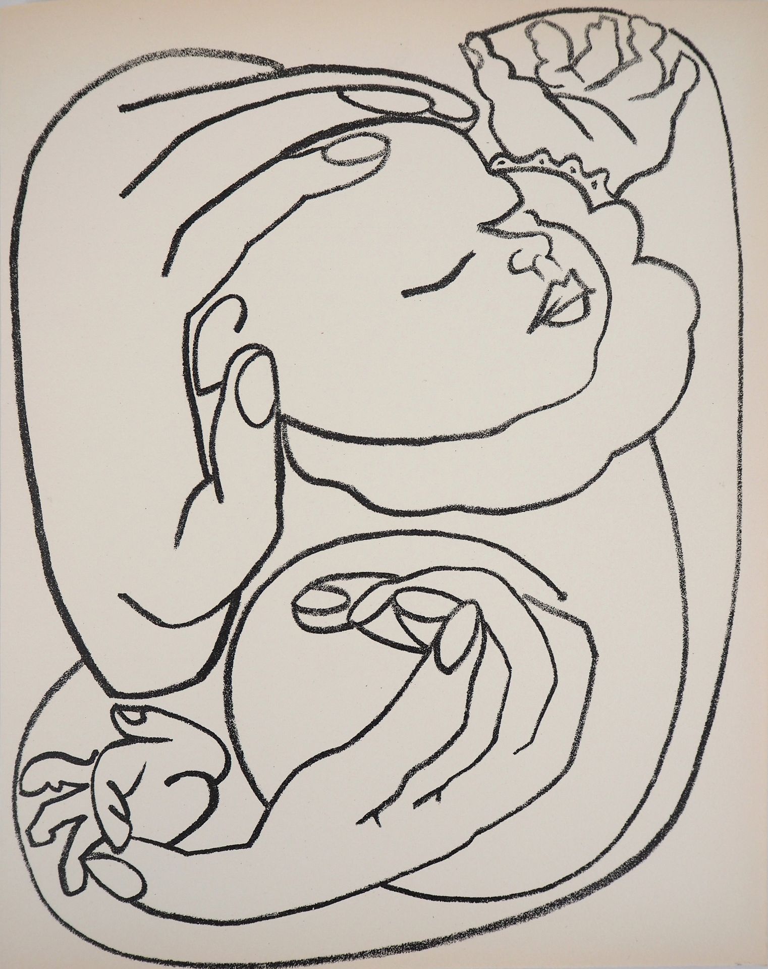 FRANÇOISE GILOT Françoise GILOT (1921) Maternity, 1951 Original lithograph On Ma&hellip;