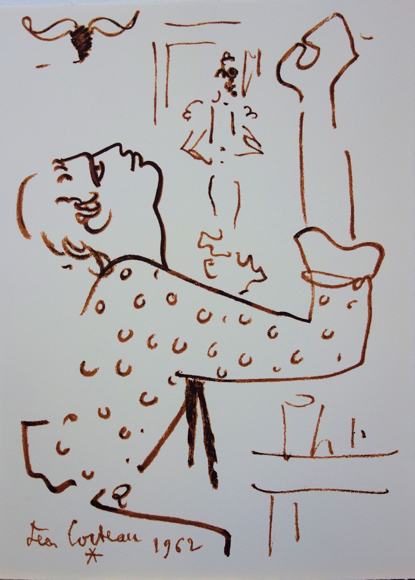 JEAN COCTEAU 让-科克托 (1889-1963)

La prière

彩色石版画

板块中的签名

牛皮纸上 38 x 28 厘米

为 "Ta&hellip;
