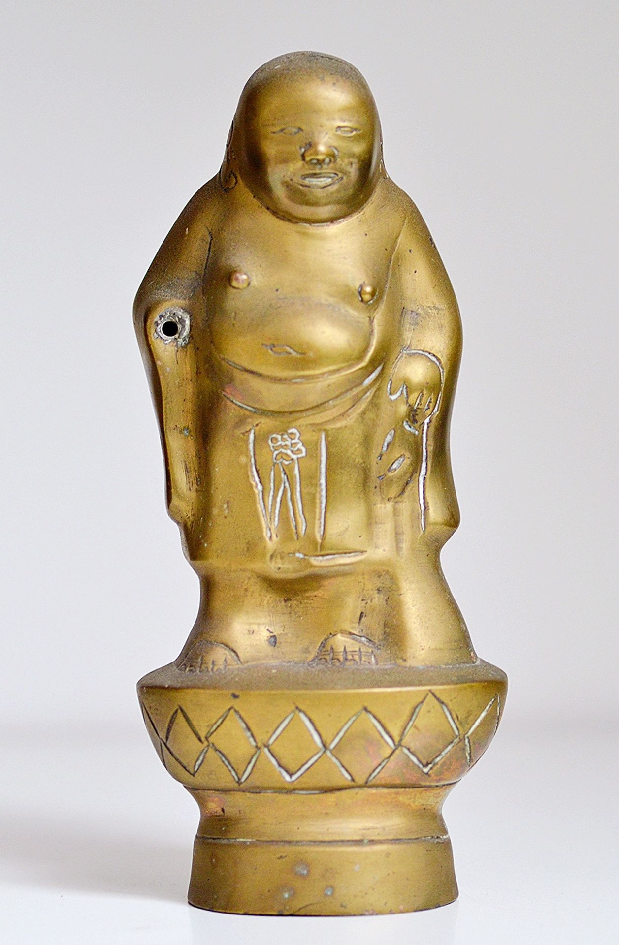 Asie du sud-est 东南亚

 Putai（越南语为ong Dia）站在青铜器上，有使用的痕迹。

 缺少右手。

 前巴黎的收藏。

 尺寸：18&hellip;