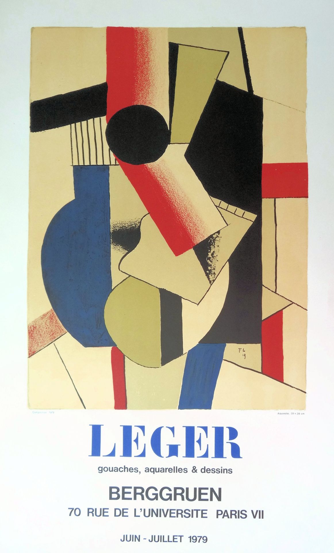 Fernand Leger Fernand LÉGER (1881 - 1955) (后)

莱热的水粉画，水彩画的绘画

根据1919年的水彩画制作的石版画
&hellip;