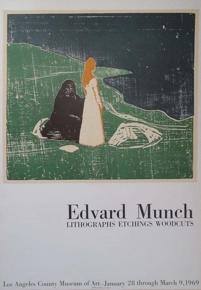 Edvard Munch 爱德华-蒙奇（1863-1944）（后）。

老年和青年

根据蒙克的作品用石版印刷法制作的海报

1969年洛杉矶县艺术博物馆展览的&hellip;