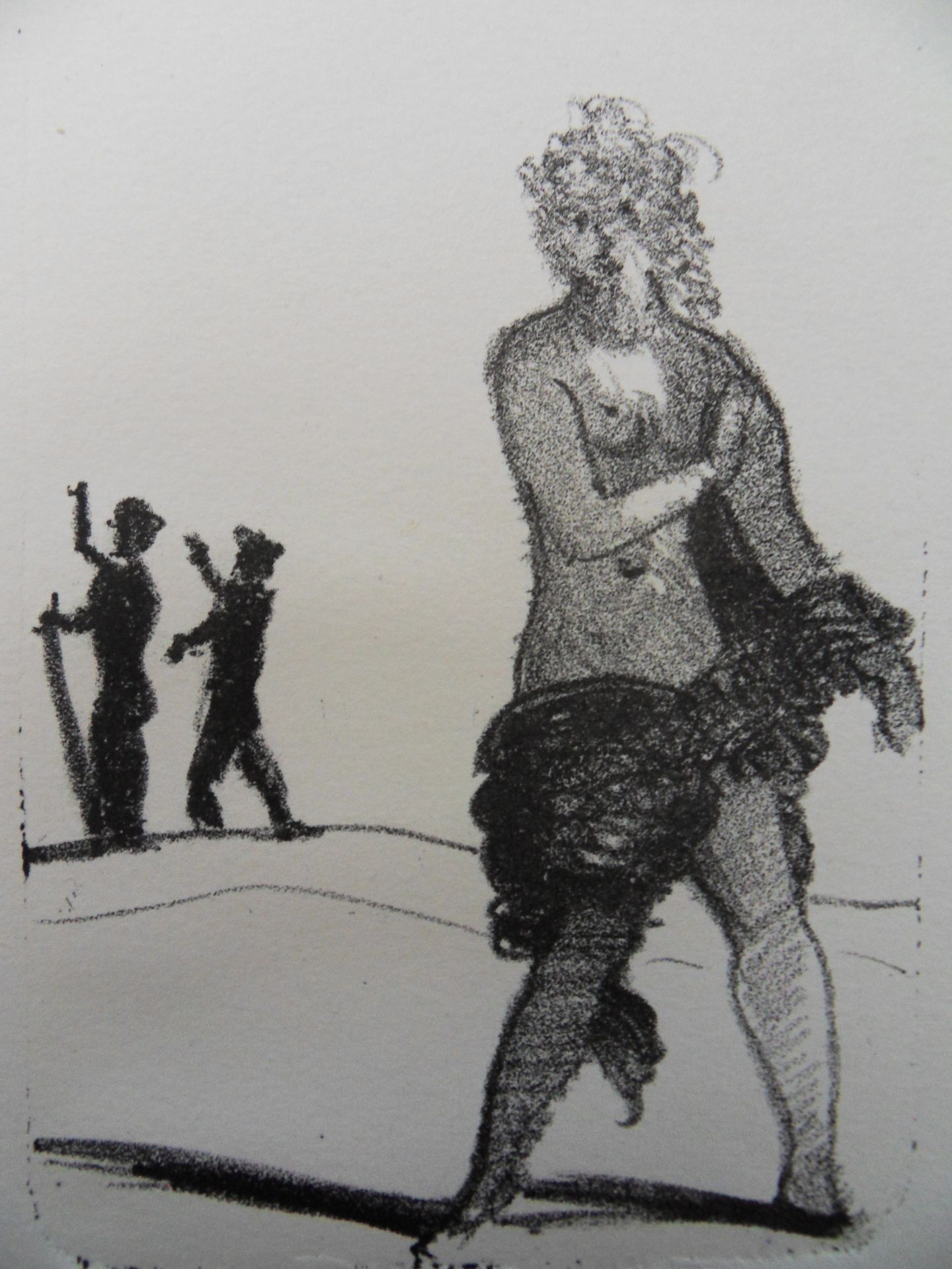 ANDRÉ DERAIN 安德烈-德兰(André DERAIN) (1880-1954)

被来访者惊讶的裸体，1950年

原版石版画（MOURLOT工作室&hellip;