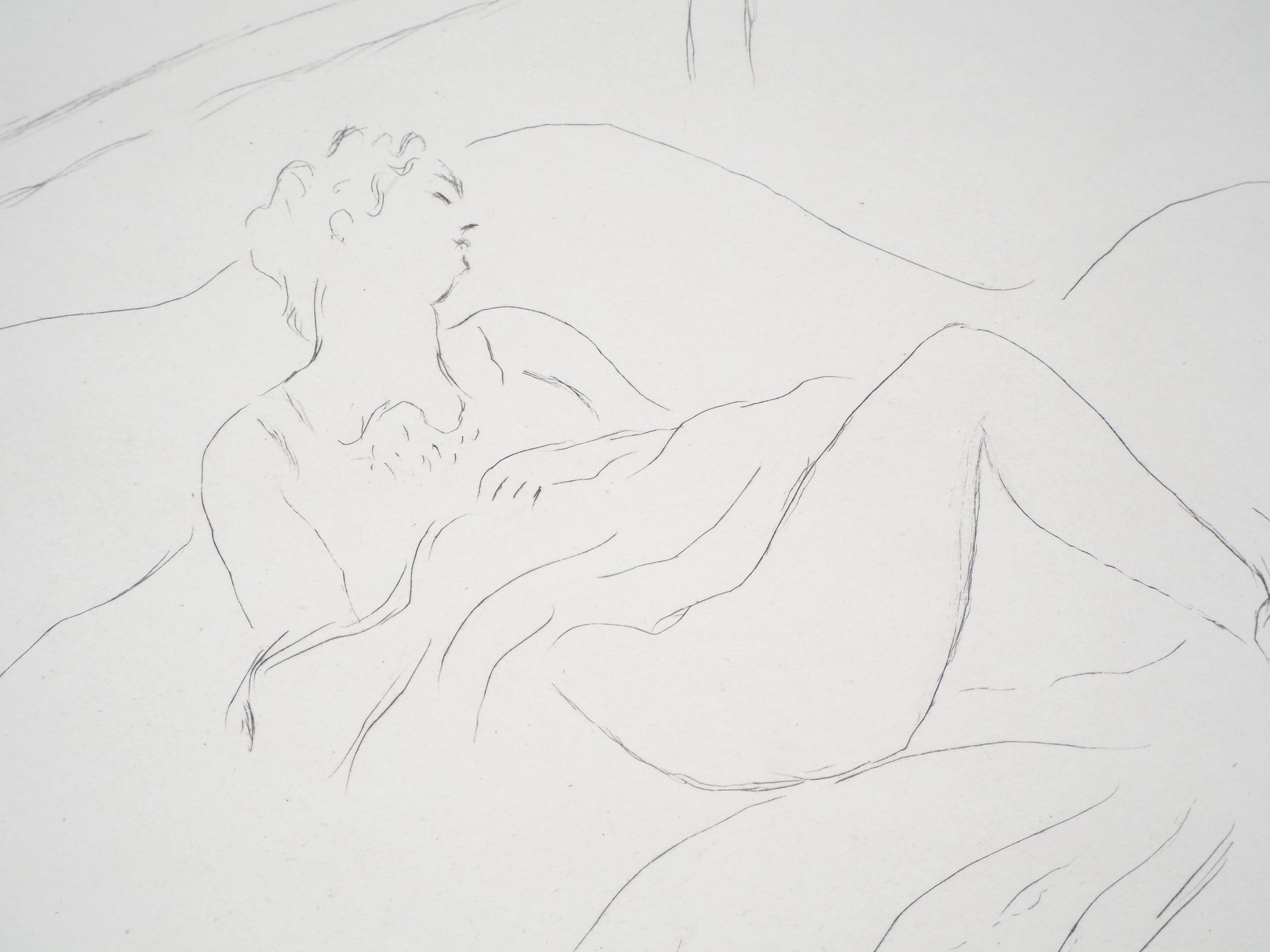 Charles Camoin 查尔斯-卡莫恩

躺在床上的年轻女子

牛皮纸上的原始蚀刻画

右下方有铅笔签名

有编号/100

26.2 x 35.6 厘米&hellip;