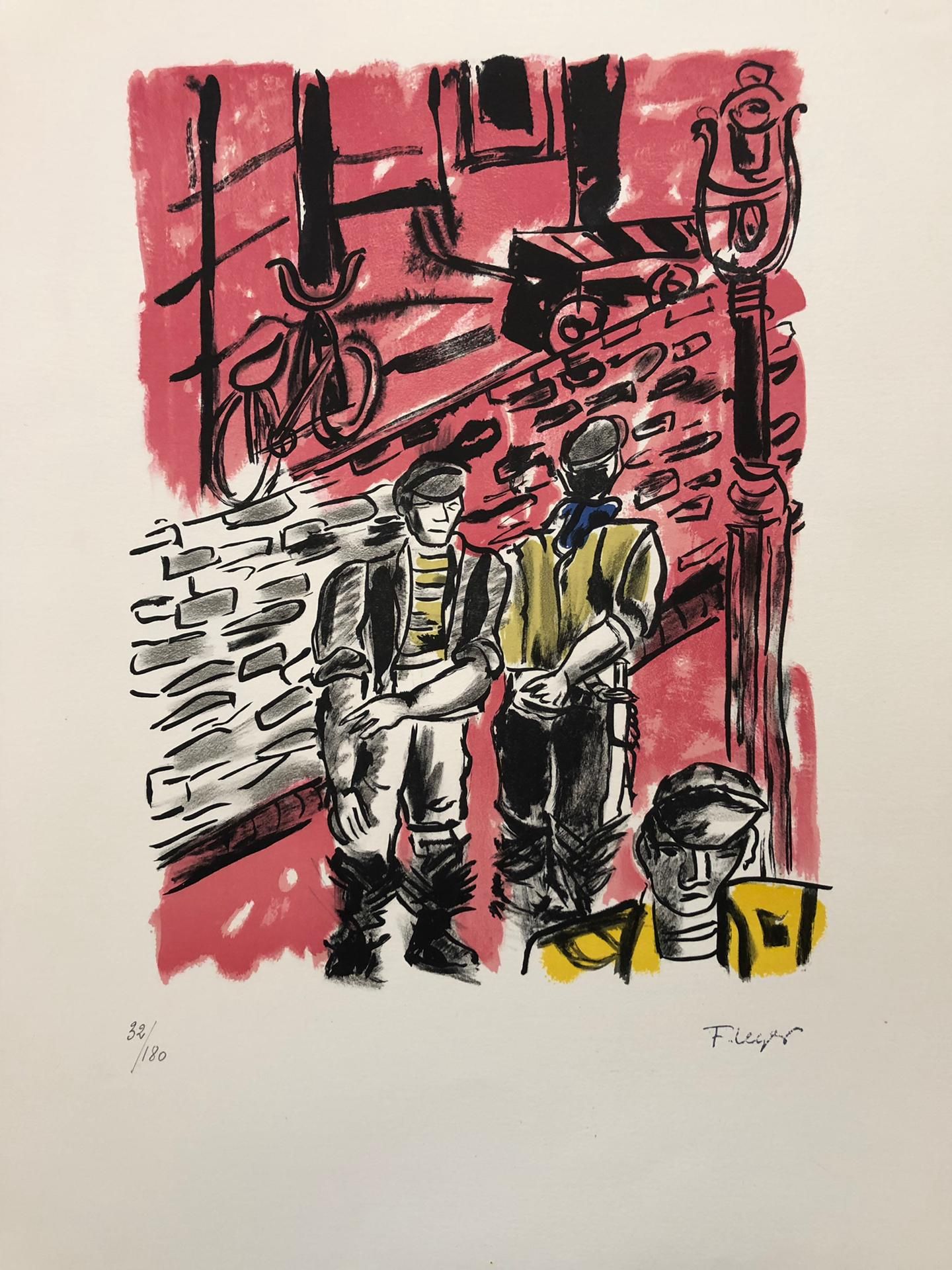 Fernand Leger Fernand Léger

 丹泽街或沃吉拉尔的屠宰场

 

 阿凯斯羊皮纸上的原始石版画

 版面上有签名，编号为32 / 1&hellip;