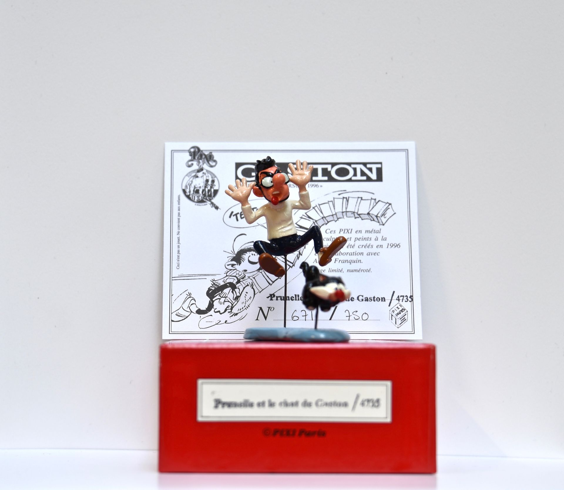 André FRANQUIN Prunelle and the cat of Gaston Lagaffe - Pixi

Collection : FRANQ&hellip;
