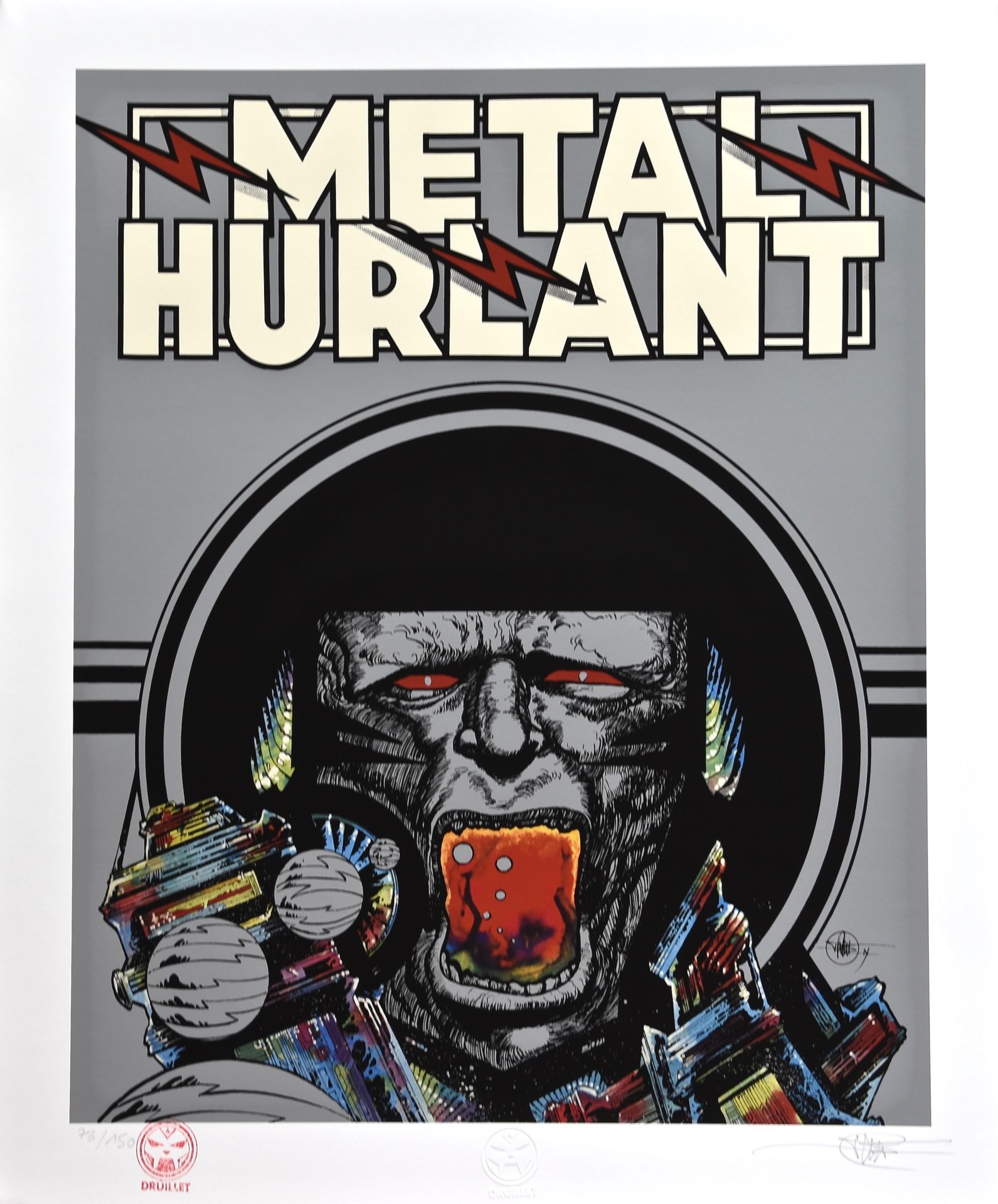 PHILIPPE DRUILLET Philippe Druillet

Screaming metal

Pigment print numbered and&hellip;