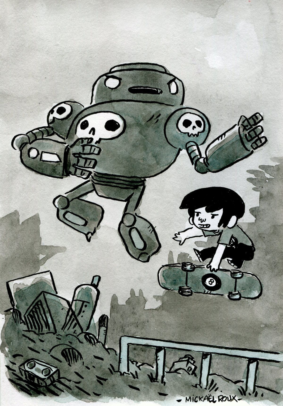 Mickaël Roux Mickaël ROUX



 Robot



 Dessin à l'Aquarelle

 Signé

 Format : &hellip;