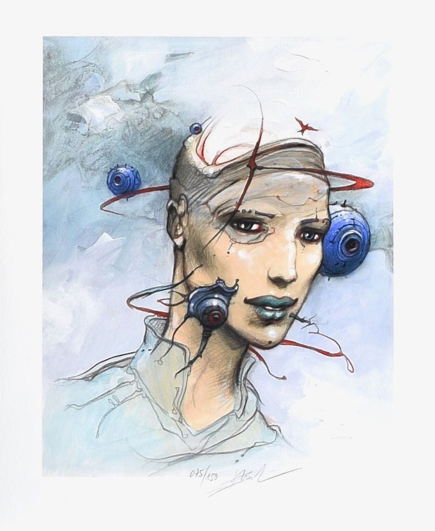 Enki BILAL Enki Bilal AI Pigment print numbered and signed out of 150 copies Dim&hellip;