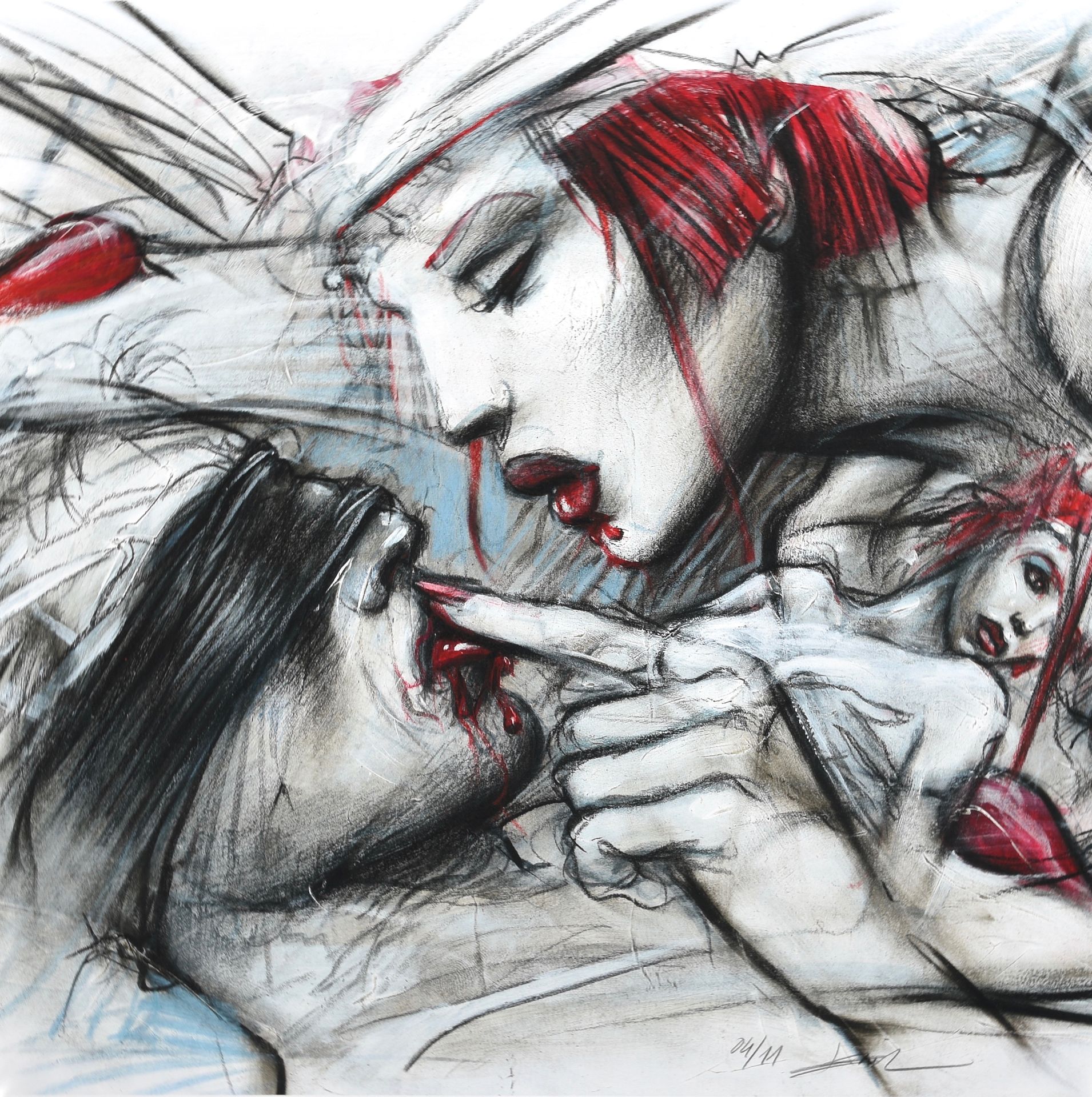 Enki BILAL Enki Bilal Licked blind Pigment print numbered and signed in 11 copie&hellip;