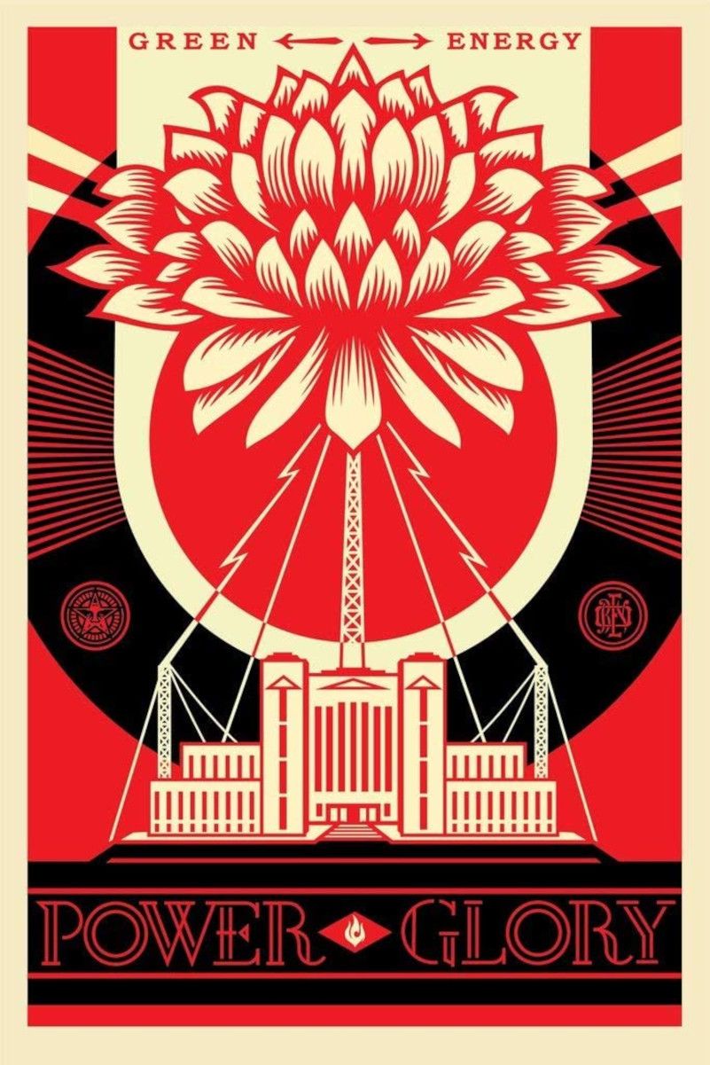 Shepard FAIREY Shepard Fairey (1970) Power Glory Offset printing on recycled pap&hellip;
