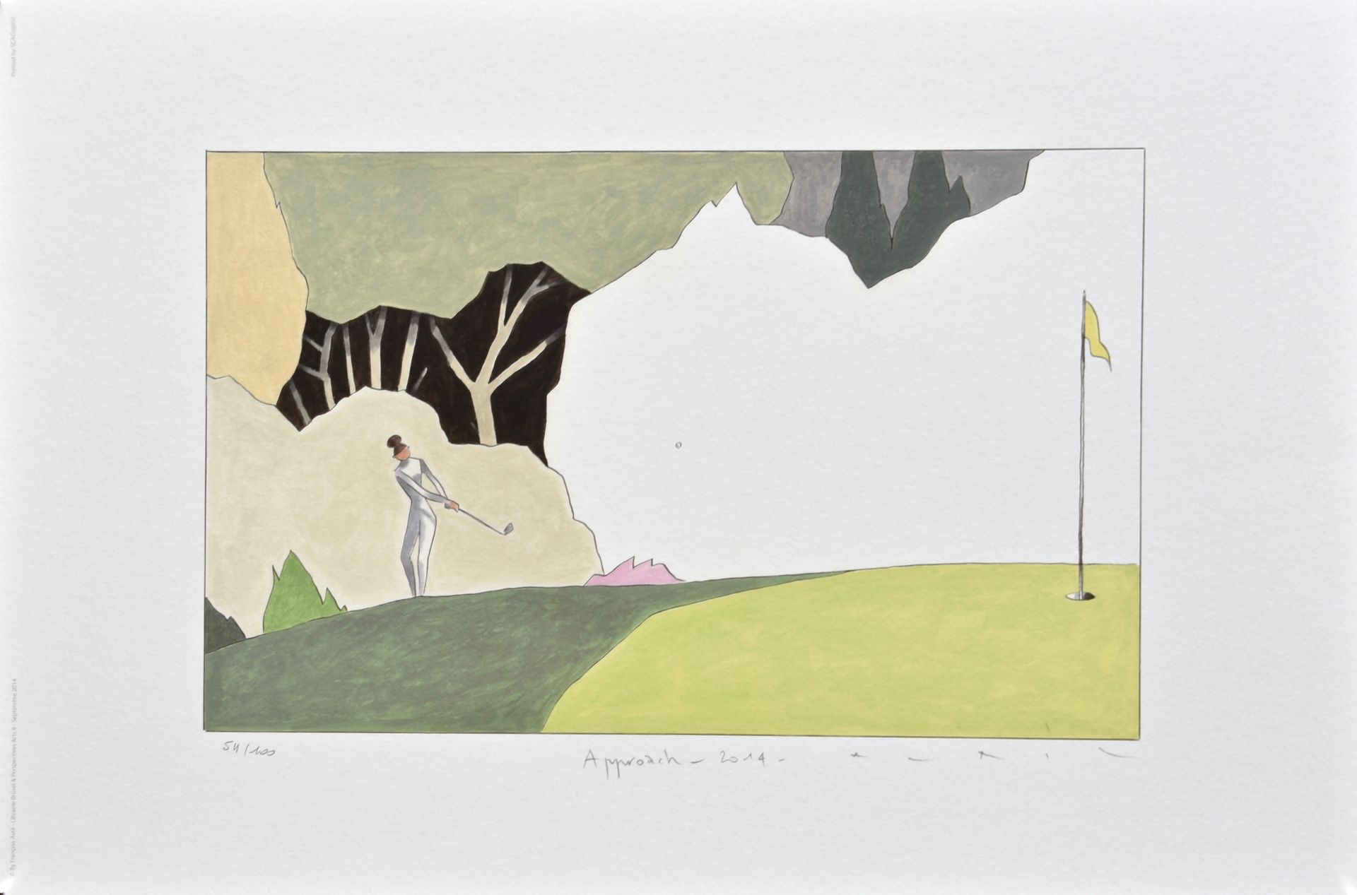 François AVRIL François Avril

Approccio al golf

Poster firmato e numerato

Edi&hellip;