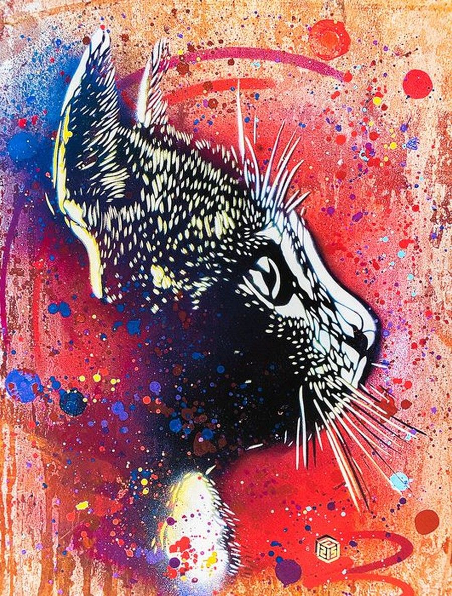 C215 C215 Tom XXL, 2021 Digital printing on paper enhanced by the artist by hand&hellip;