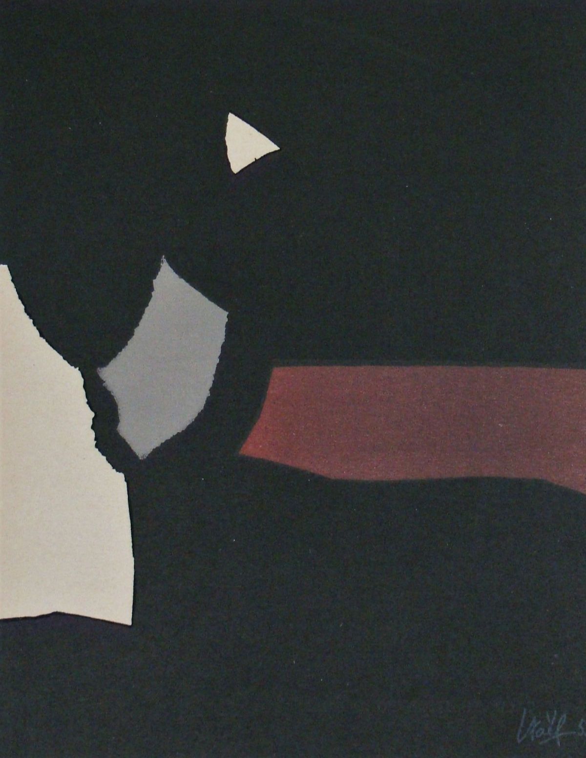 Nicolas de Staël Nicolas DE STAËL (after) (1914-1955) Composition fond noir, 195&hellip;