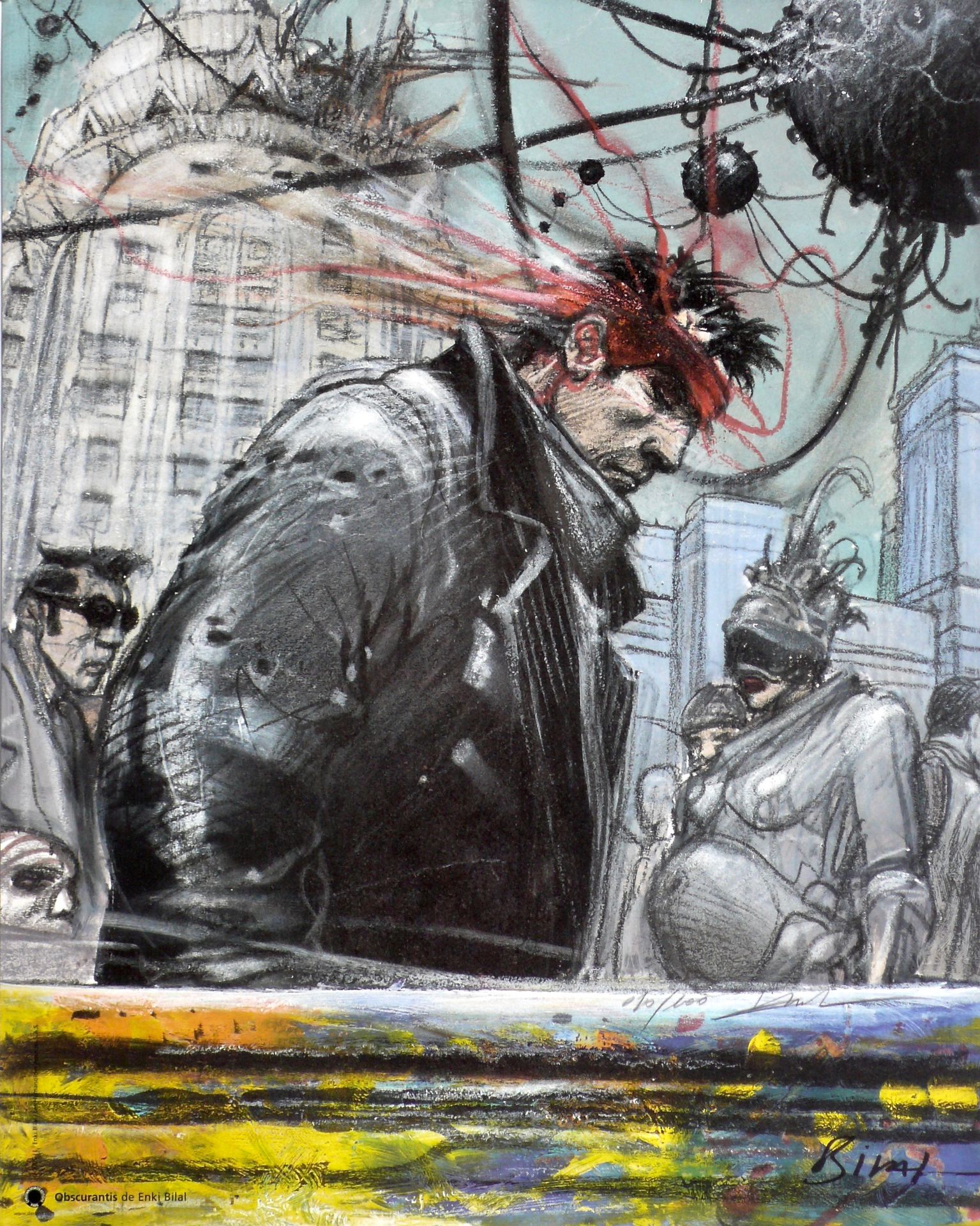 Enki BILAL Enki Bilal Obscurantis Art edition poster Signed and numbered on 100 &hellip;