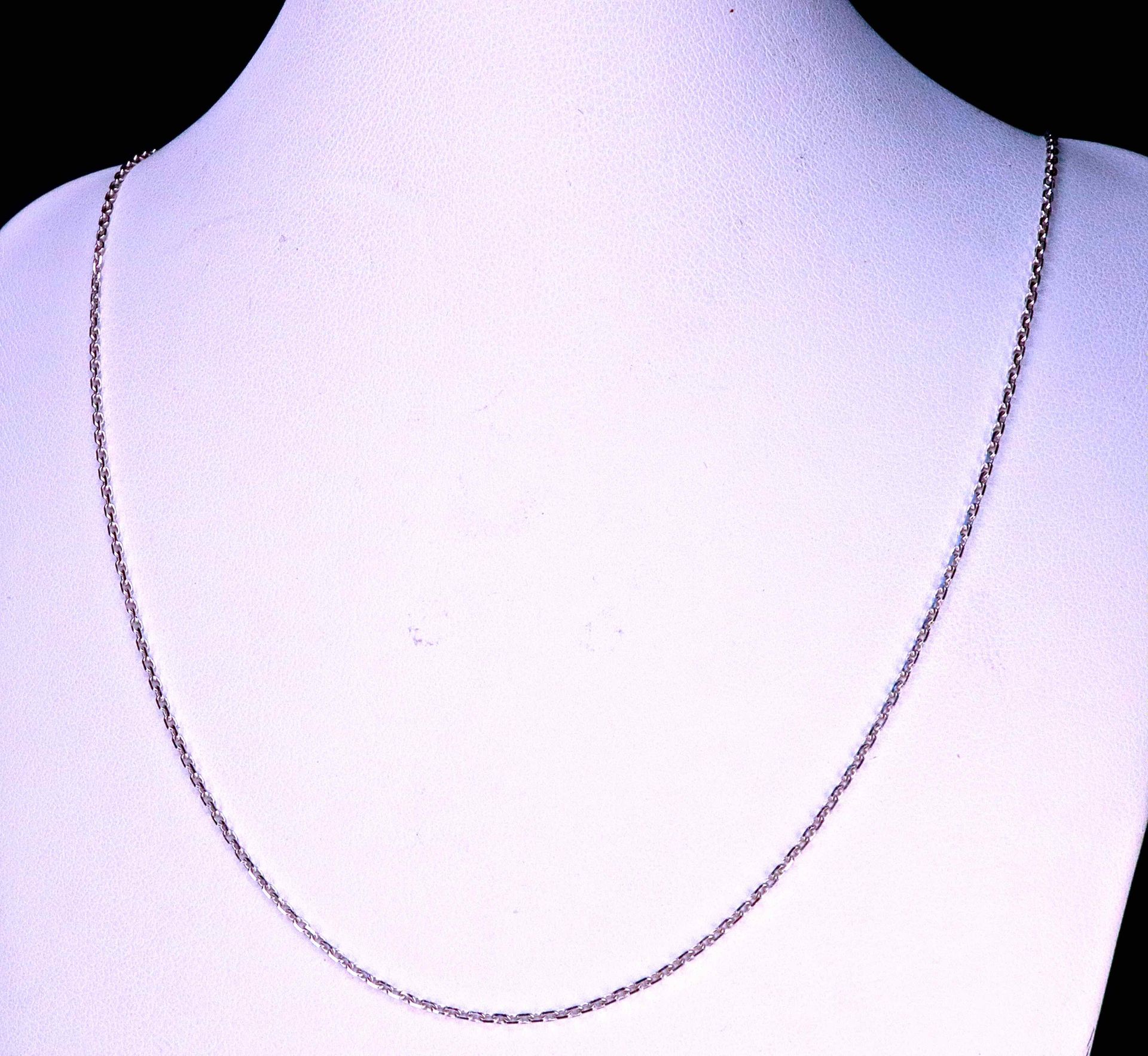Chaine en or blanc 18kt. 2.33 gr 42 cm lange Kette/Halskette aus 18 Karat Weißgo&hellip;