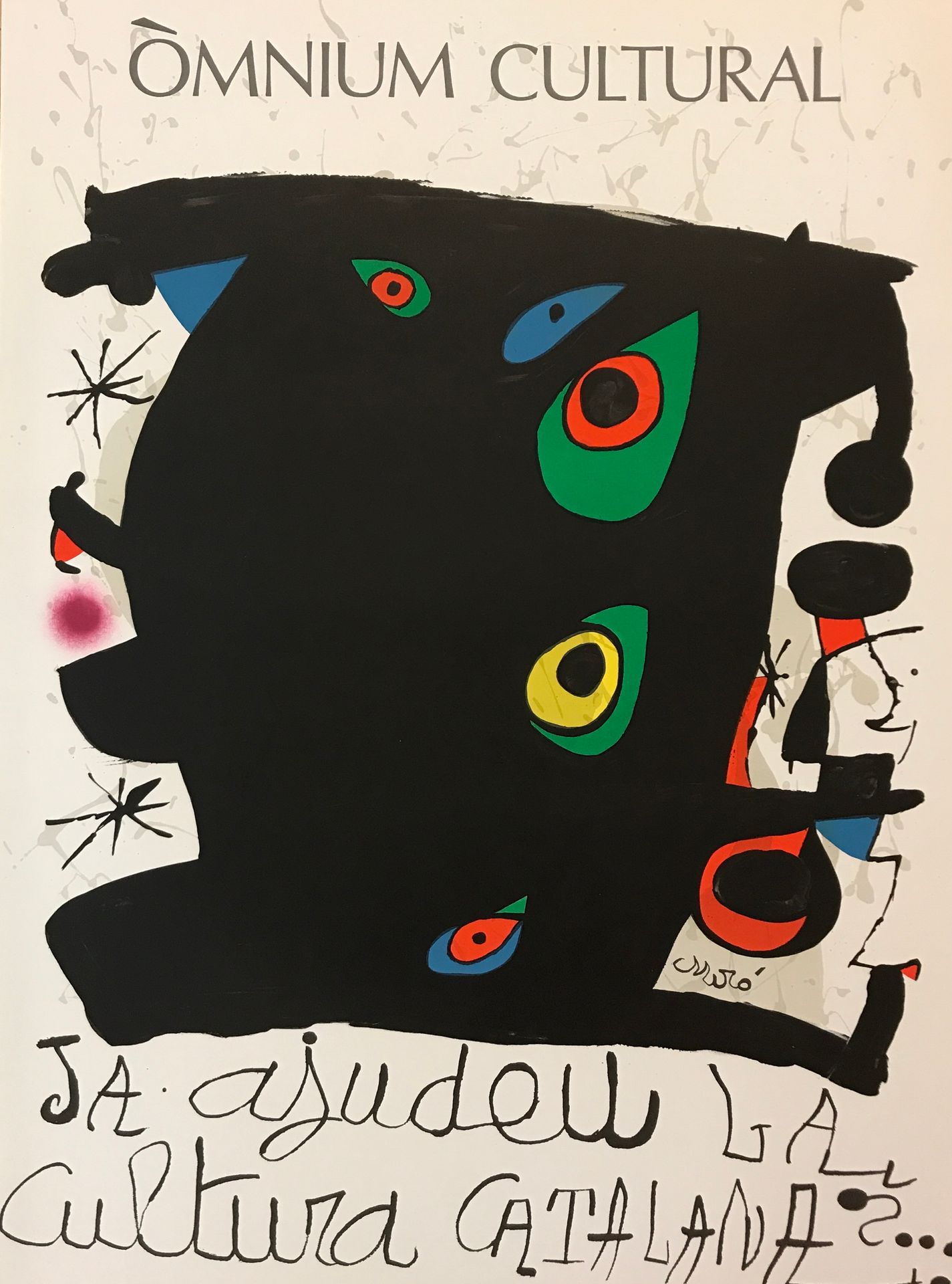 Joan Miro Joan Miró Omnium cultural, 1974 Poster printed in lithograph Signed in&hellip;