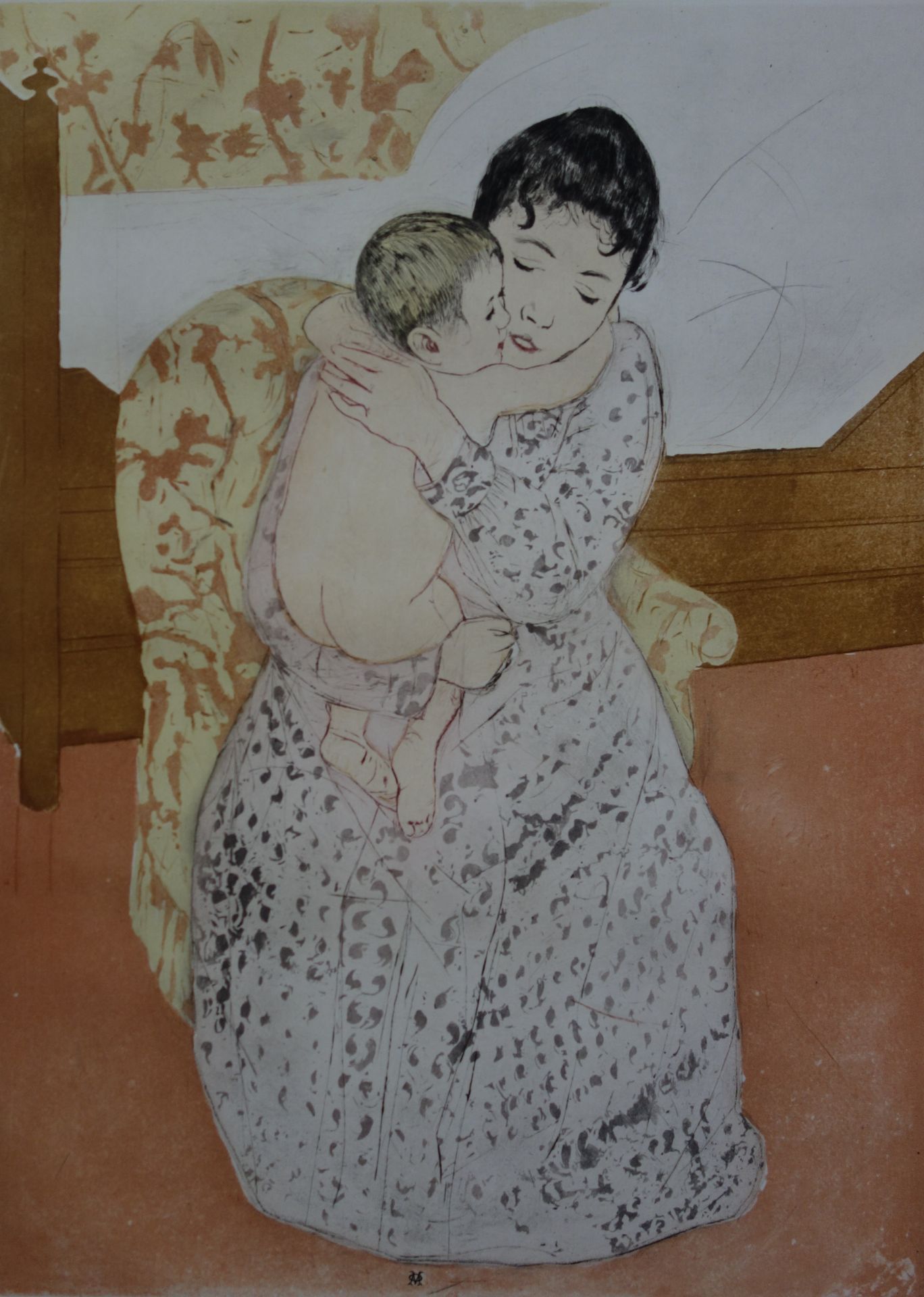 Mary CASSATT 玛丽-卡萨特（后）

孕产妇，拥抱



蚀刻（干点、软清漆和水印），Arches 铺纸

1991年在第一版100周年之际制作的第二&hellip;