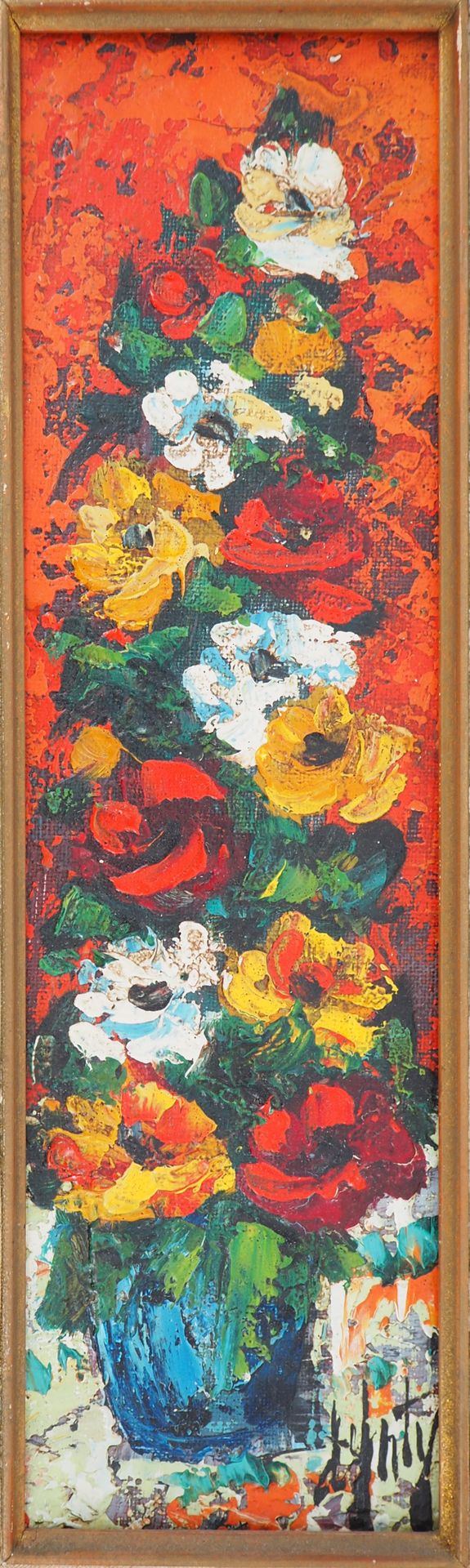 Henry D'ANTY Henry Maurice D'ANTY (1910-1998) Climbing flowers Oil on canvas Sig&hellip;