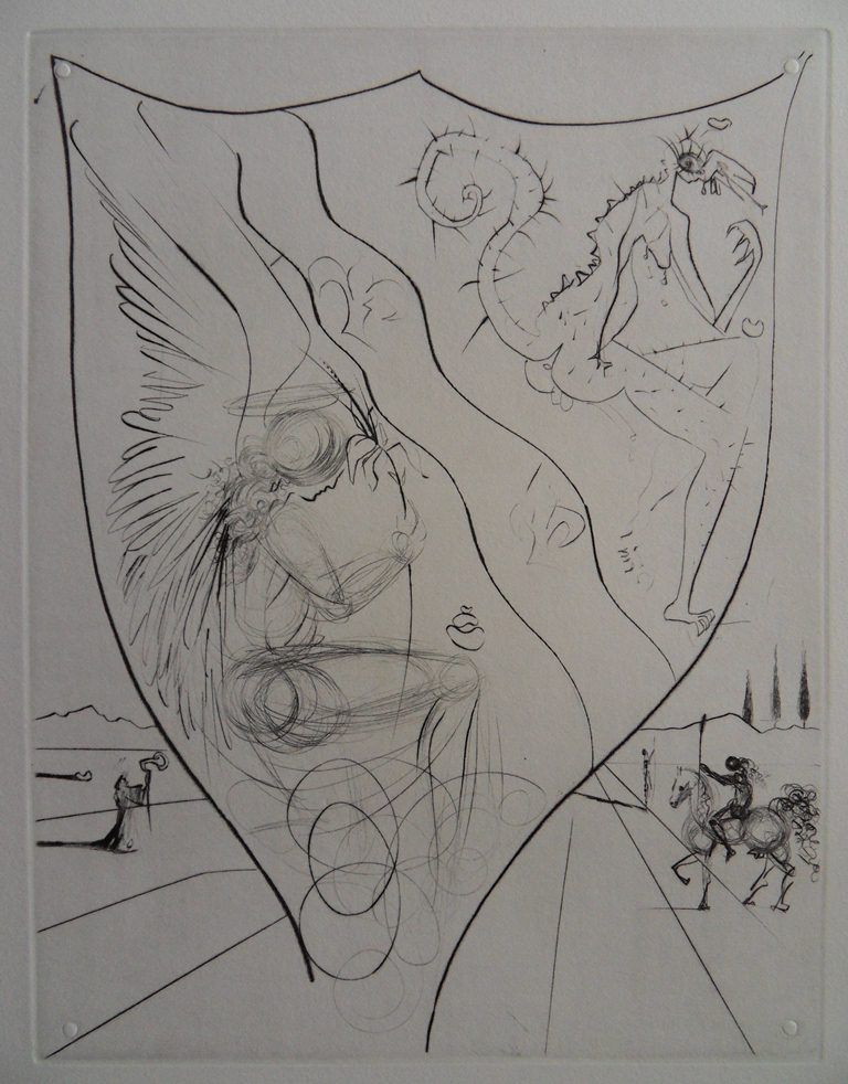 Salvador DALI 萨尔瓦多-达利（1904-1989）（后）。

亚历克西斯或虚妄的欲望条约



梭织纸上的蚀刻画 Rives

无符号

尺寸：5&hellip;