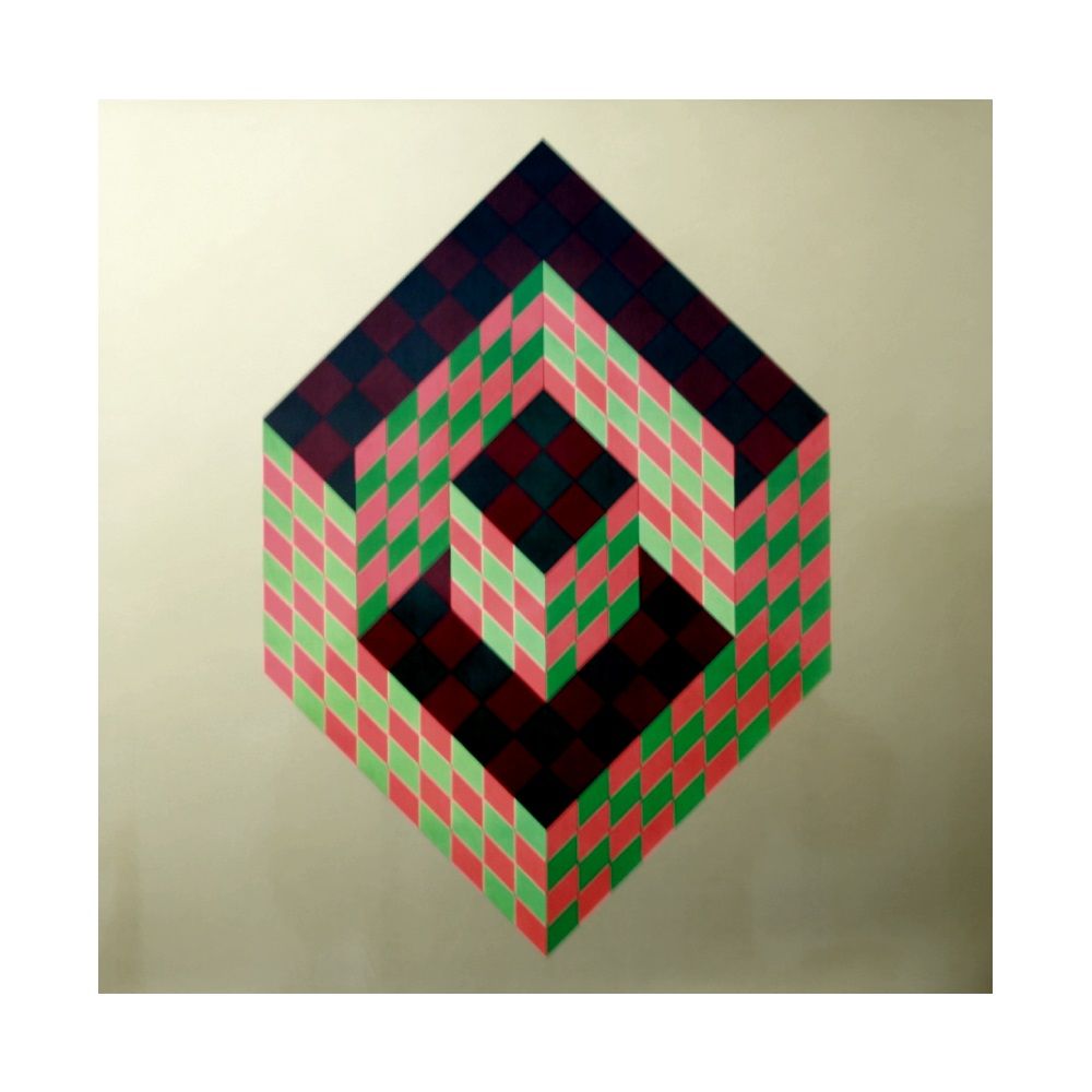 Victor Vasarely Victor VASARELY (after) Progression 13, 1974 Color heliogravure &hellip;