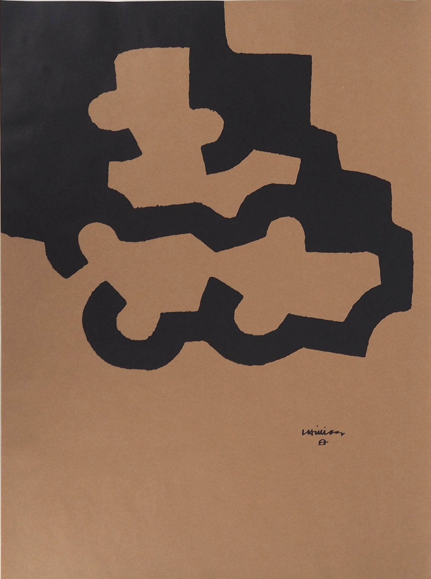 Eduardo Chillida 爱德华多-奇利达（1924-2002）（后）。

黑色的抽象概念



黑色石版画

板块中的签名

牛皮纸上 81 × 55&hellip;