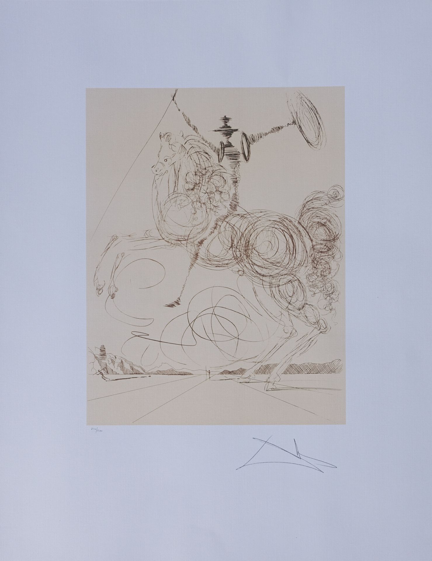 Salvador DALI SALVADOR DALI (1904-1989)（后）。

堂吉诃德



平版印刷品

板块中的签名

在有纹理的艺术纸上

1&hellip;