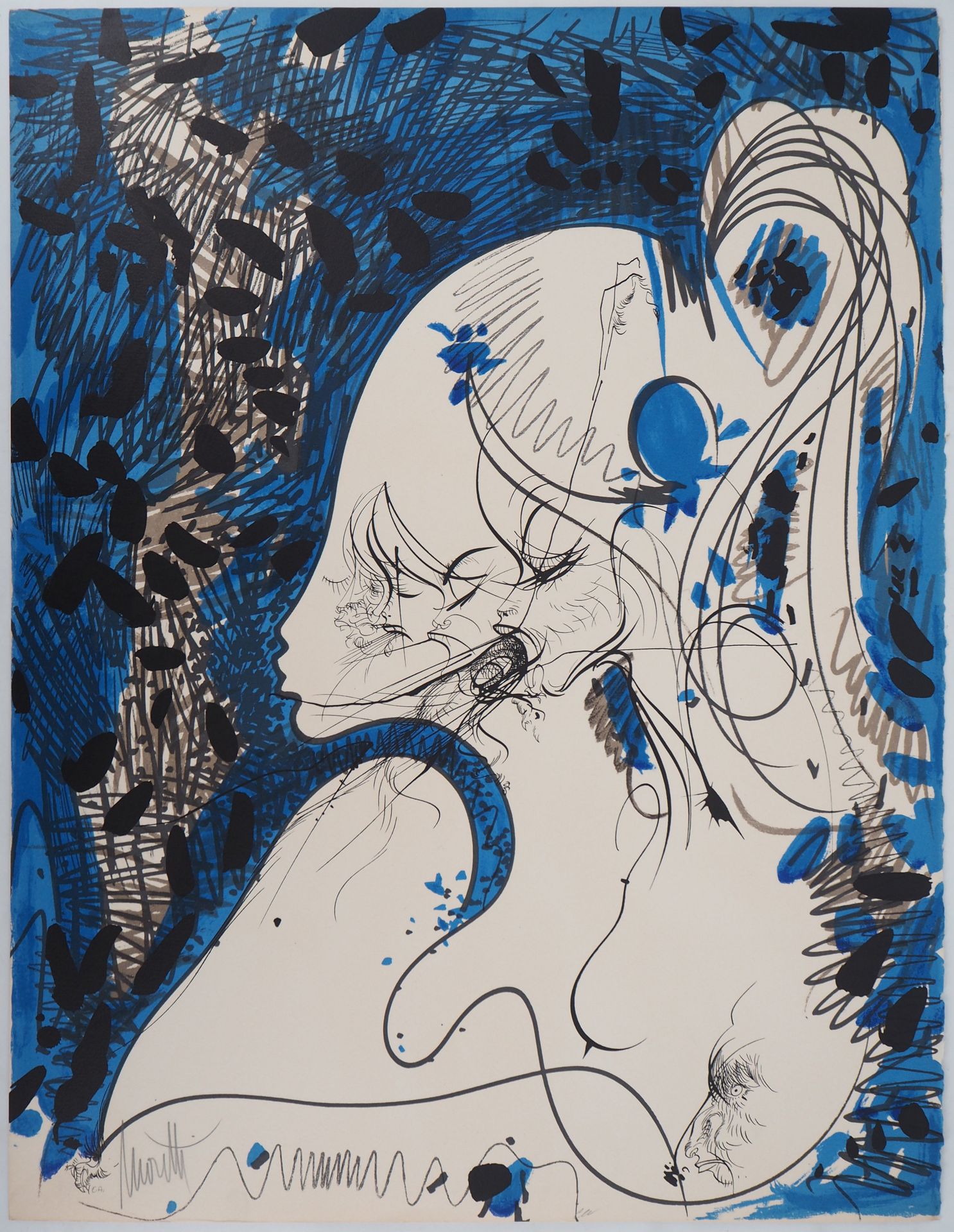 Raymond MORETTI 雷蒙德-莫雷蒂 (1931 - 2005)

禁忌的情感, 1974



牛皮纸上的原始石版画

左下方有铅笔签名

编号为3&hellip;