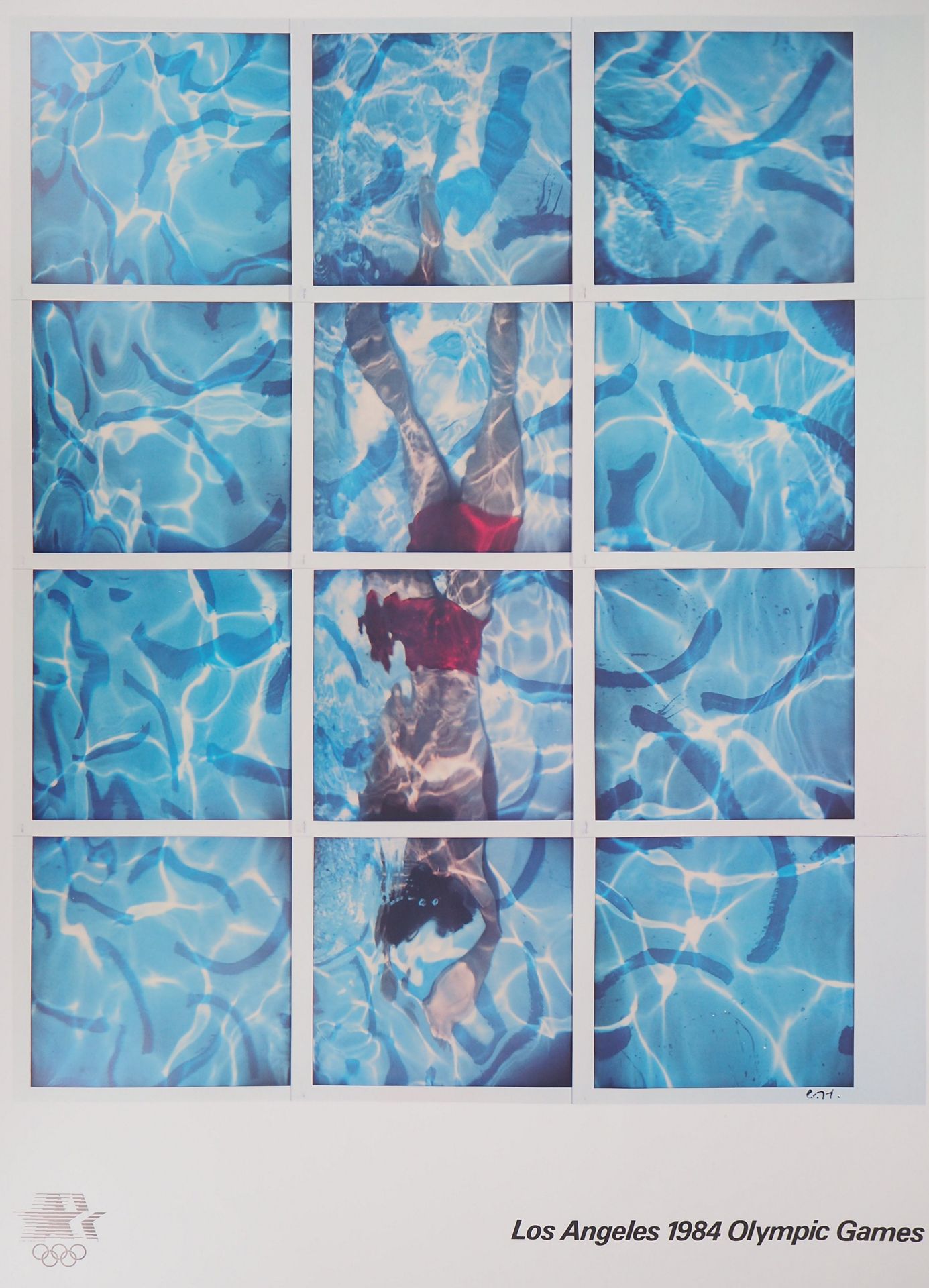 David HOCKNEY 大卫-霍克尼

游泳运动员，泳池潜水员，1982年

胶版印刷

板块中的签名

纸上91.4 x 61厘米

为洛杉矶奥运会创作，&hellip;