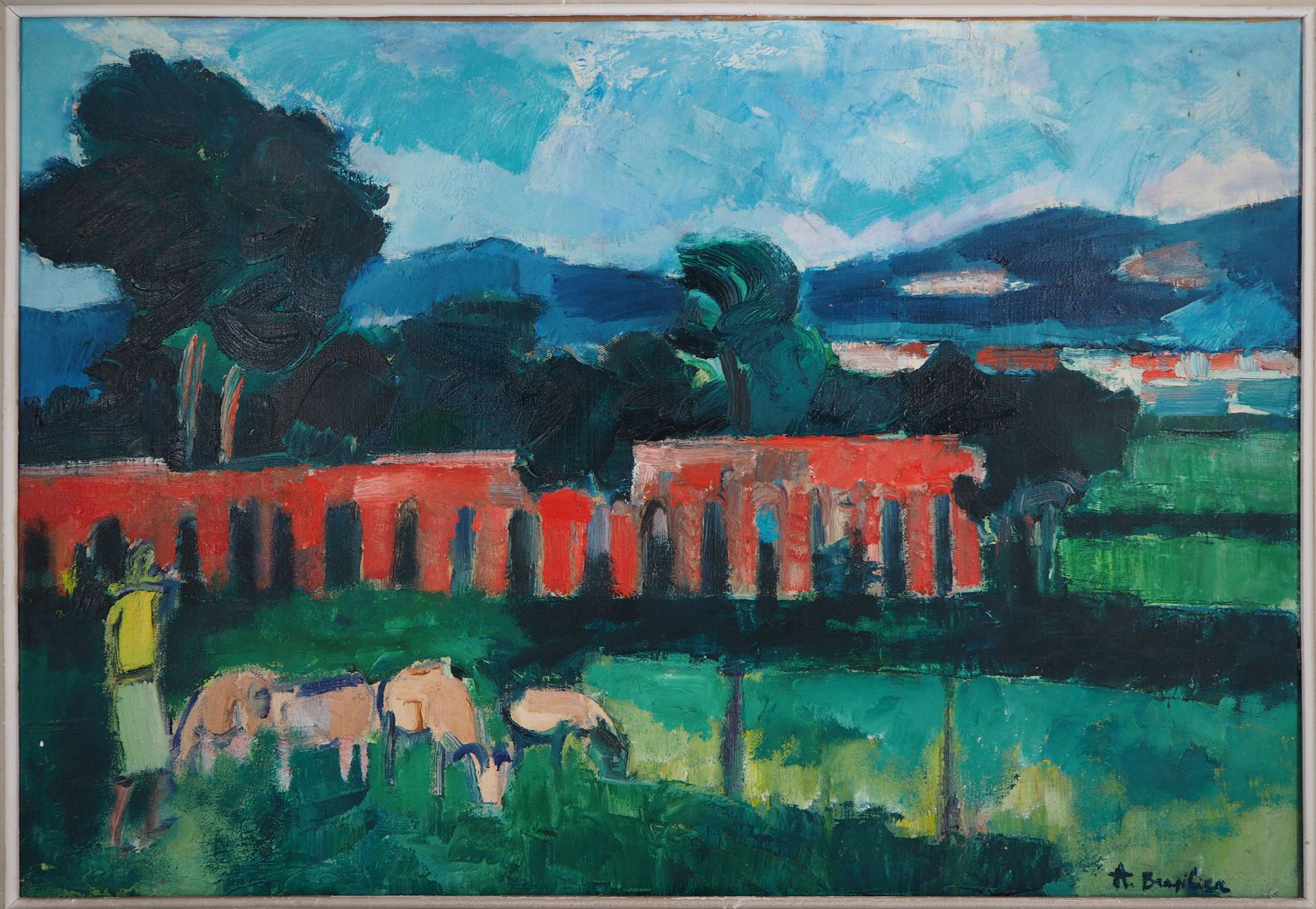 André BRASILIER André BRASILIER

Italie, Paysage Champêtre, 1954

Huile sur toil&hellip;