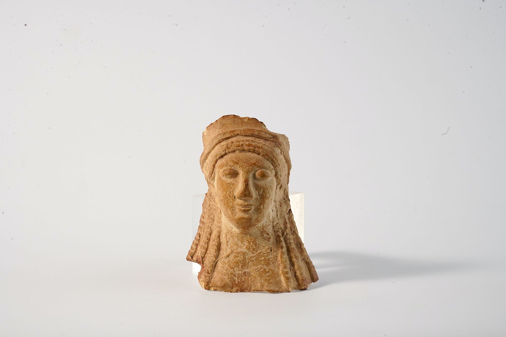 Null BEAUTIFUL large terracotta BUST representing the goddess DEMETER. Height : &hellip;