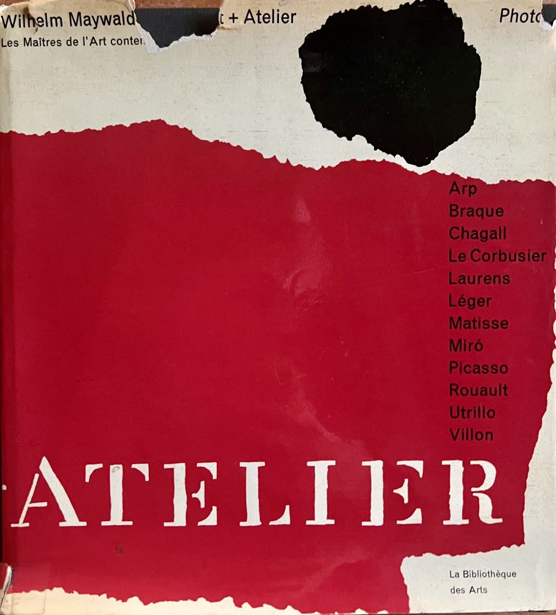 Null 威廉-梅瓦尔德肖像+工作室。阿尔普、夏加尔、米罗、毕加索等。1960 年版 Bibliothèque des Arts。防尘套破损。